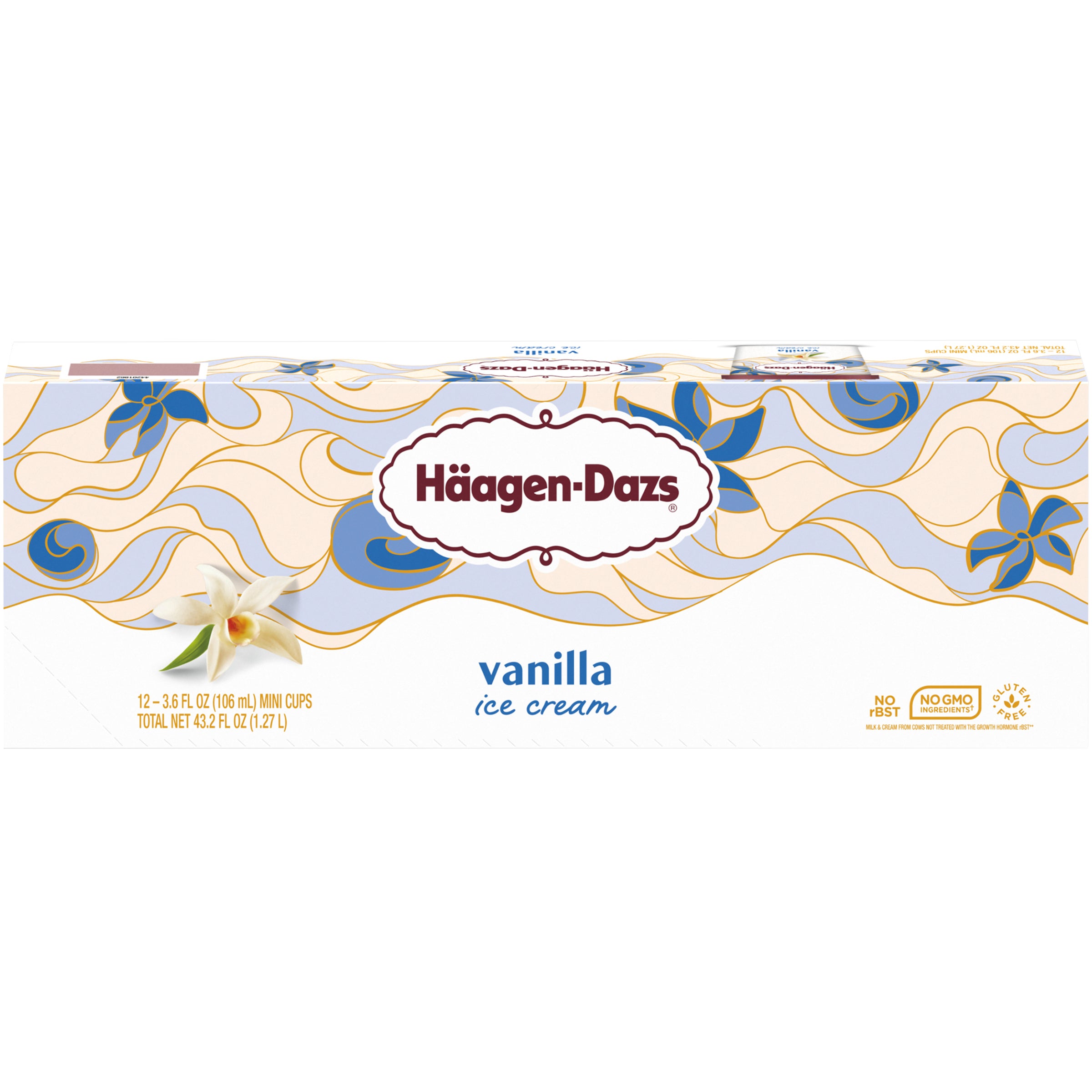 HAAGEN DAZS VANILLA ICE CREAM CUPS 12/3.6OZ - Image 1