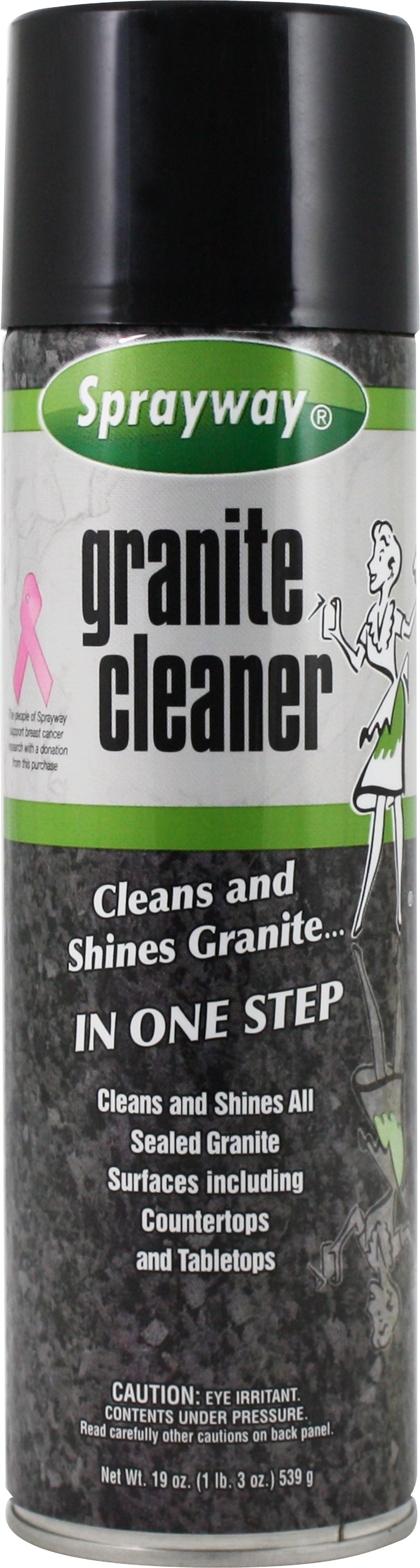SPRAYWAY FOAM 19 OZ GRANITE CLEANER 3 CT