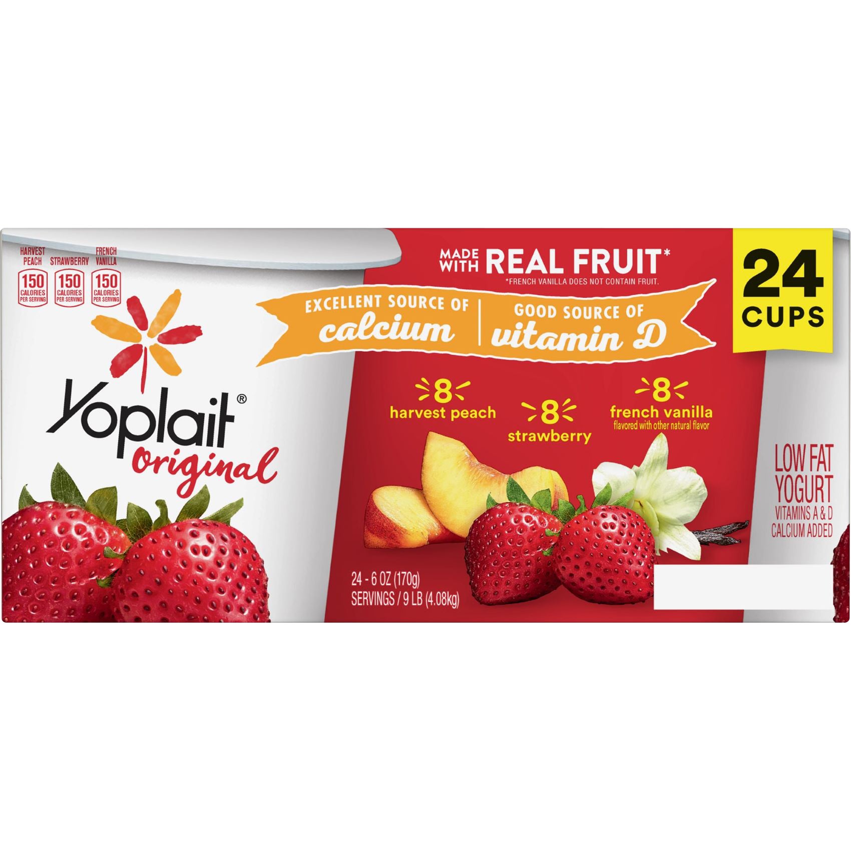 YOPLAIT ORIGINAL VARIETY PACK 24/6 OZ - Image 1