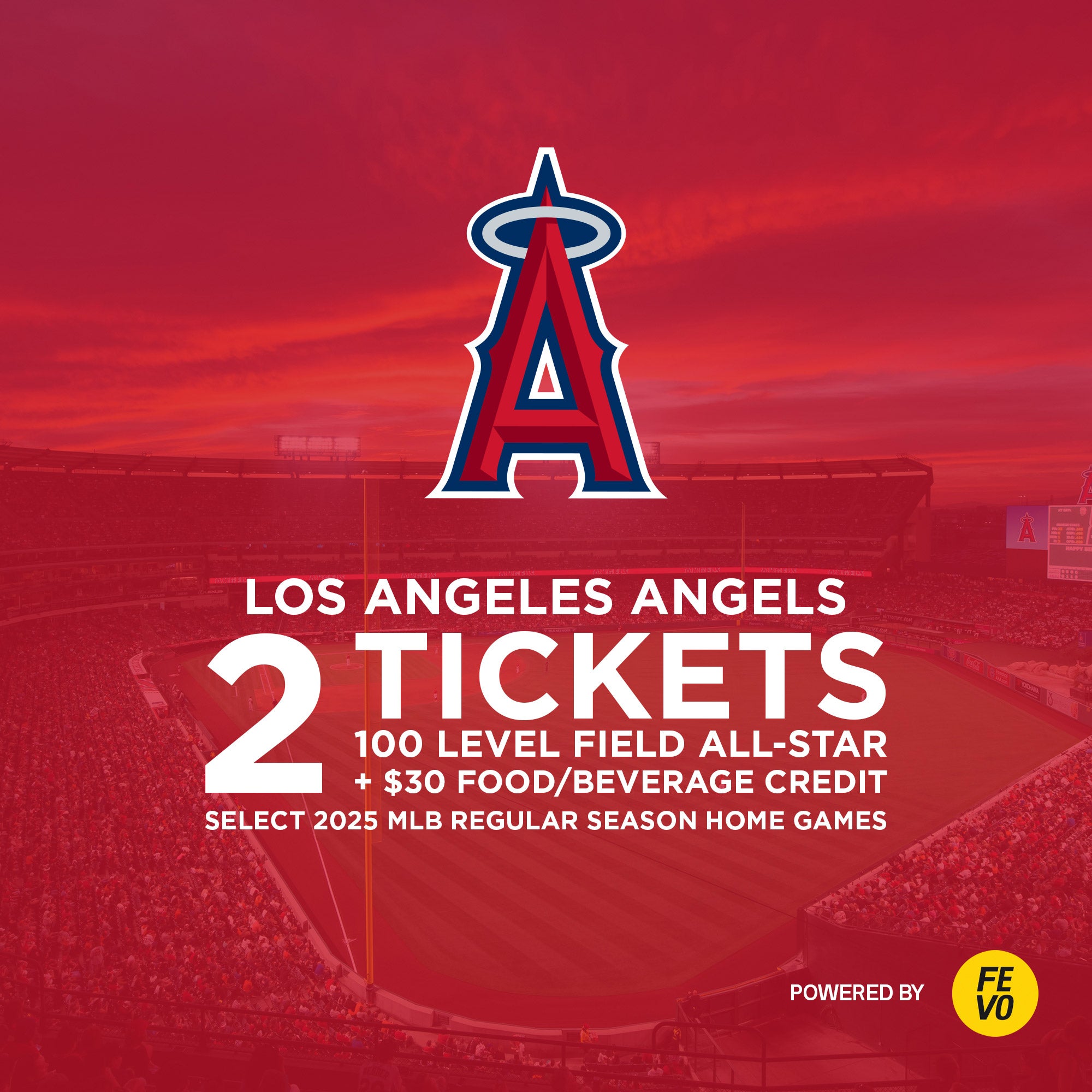 MLB- LA ANGELS FY25 2 100 LEVEL TICKETS ITEM IS NON-REFUNDABLE