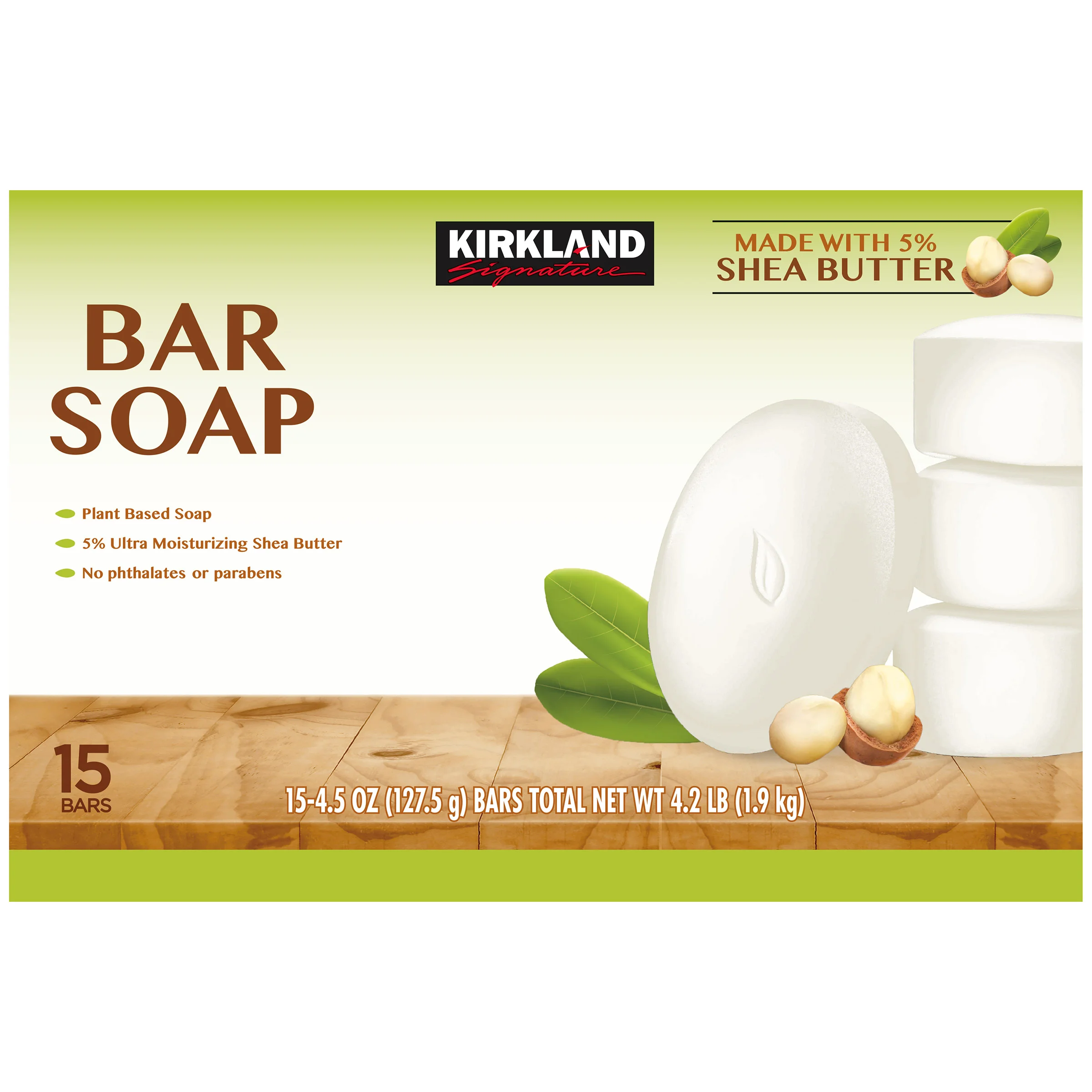 KIRKLAND SIGNATURE BAR SOAP 15/4.5 OZ - Image 1