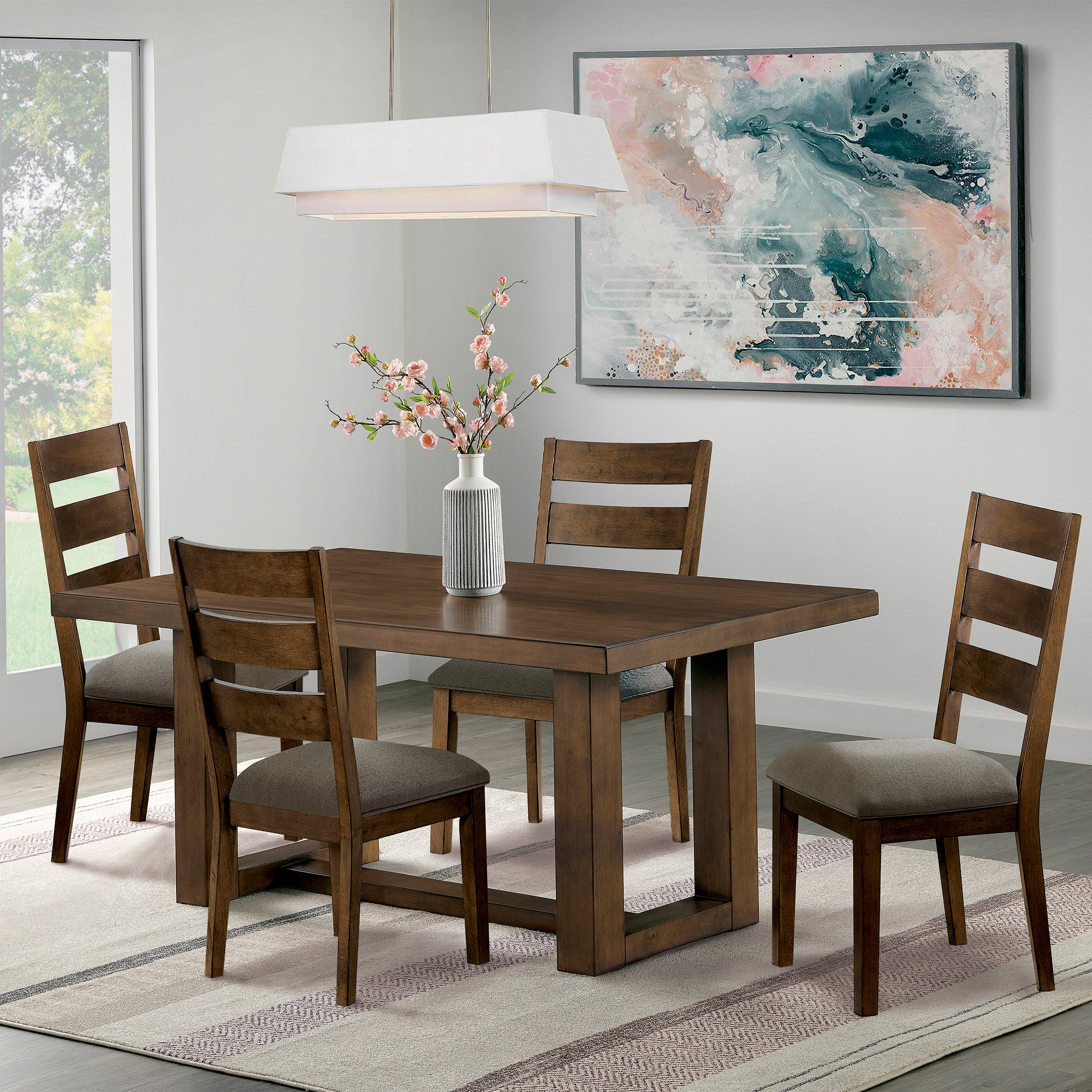 UNIVERSAL BROADMOORE BAXTER 5-PIECE DINING SET - Image 1
