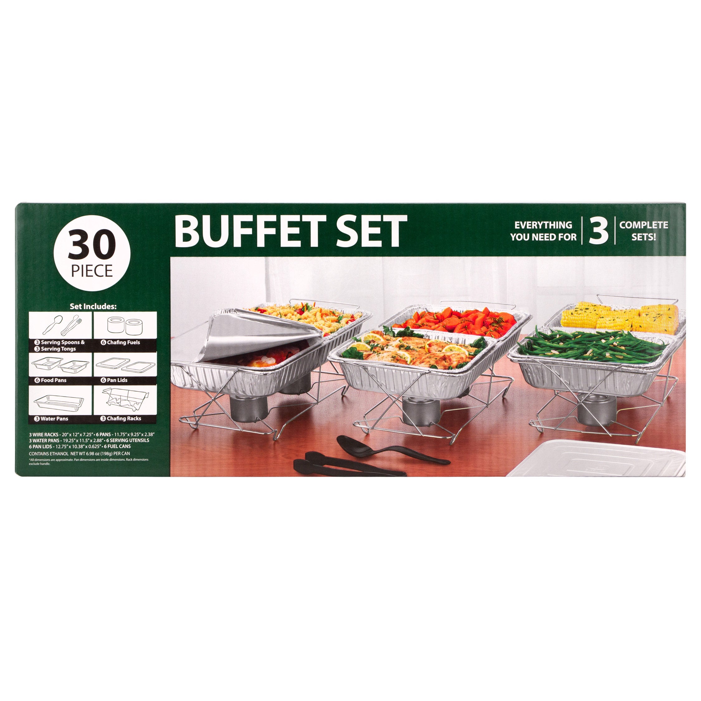 KING ZAK BUFFET SET 30 PIECE