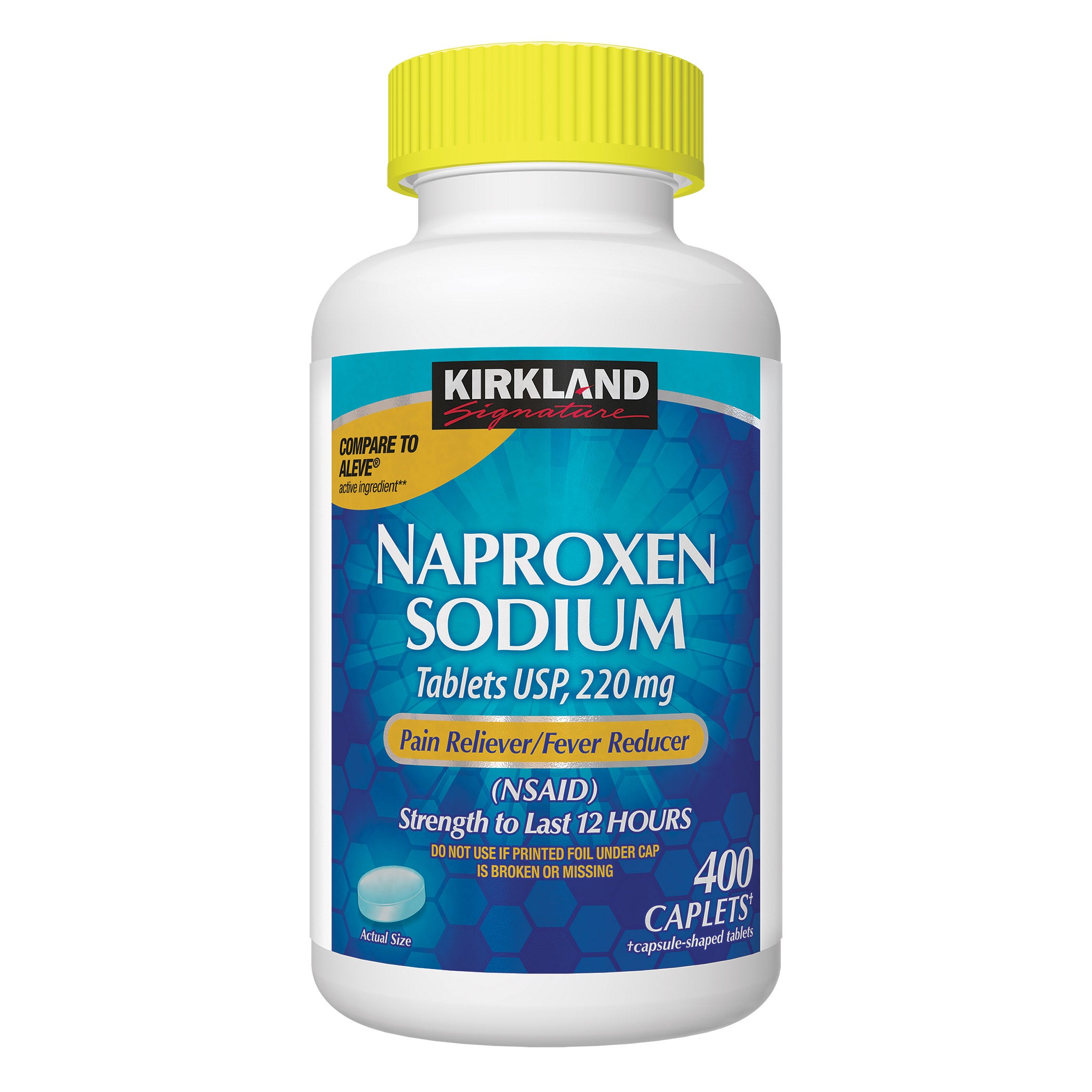 KIRKLAND SIGNATURE NAPROXEN SODIUM 220MG 400 CAPLETS - Image 1