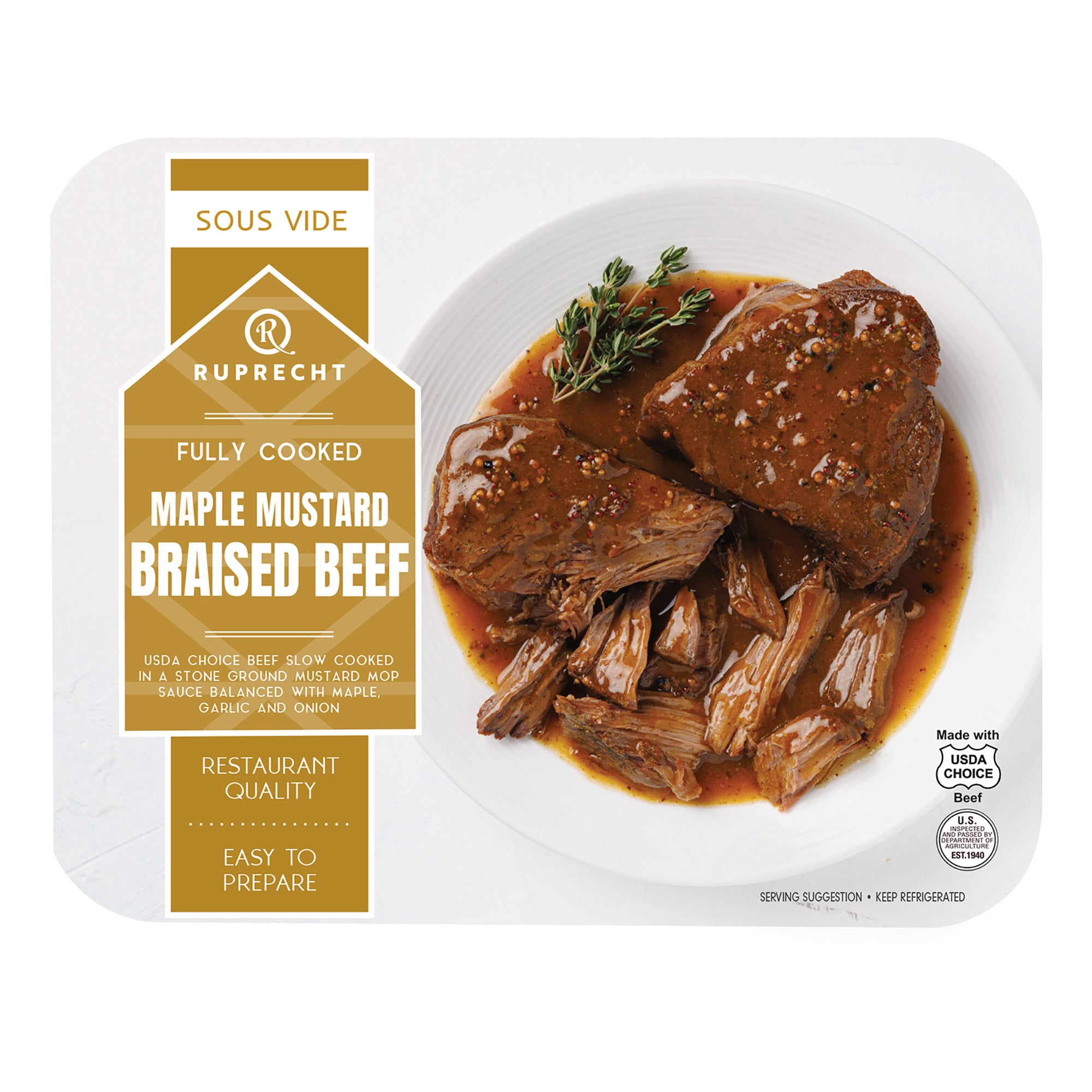 RUPRECHT BEEF MAPLE MUSTARD BRAISED PER LB