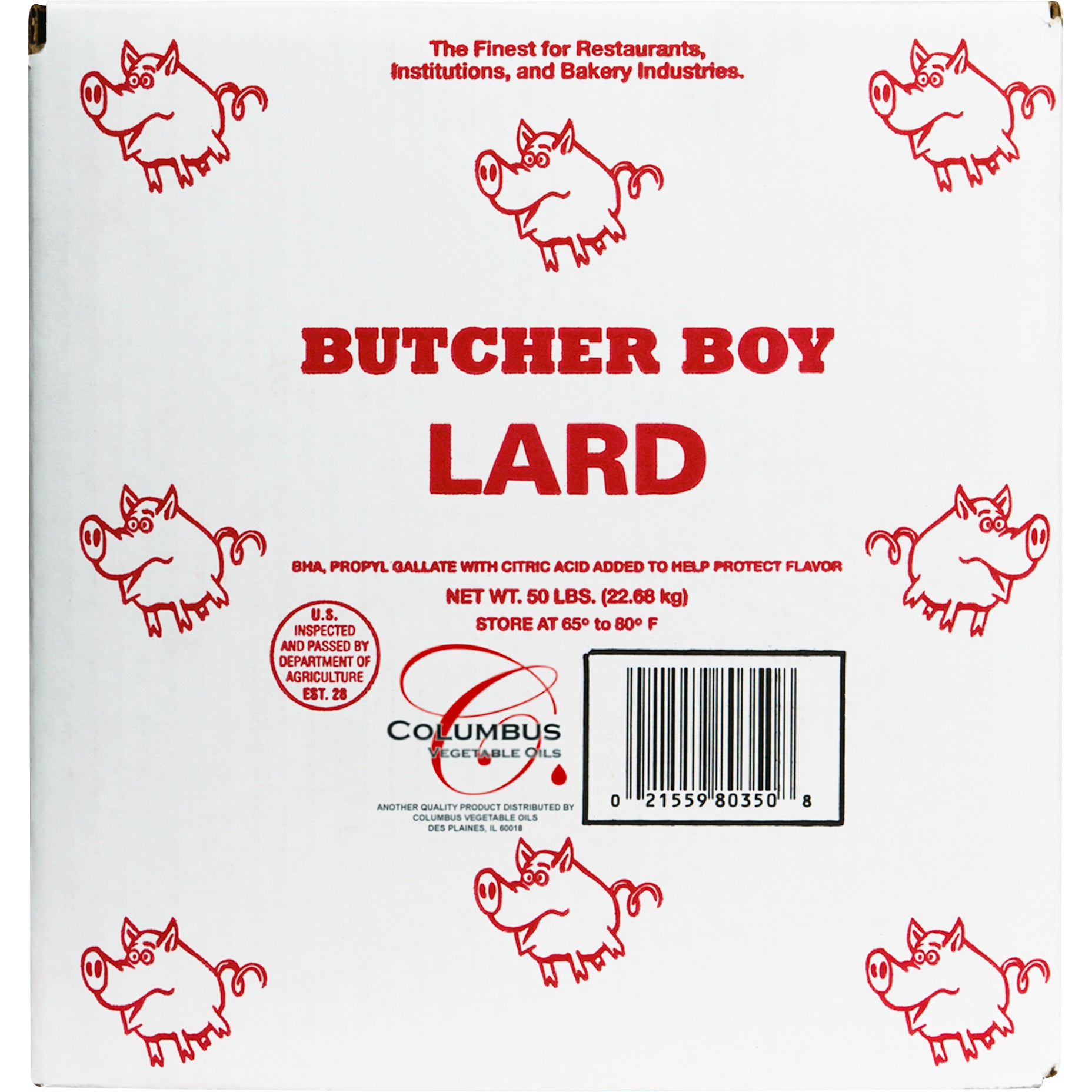 BUTCHER BOY LARD 50 LB