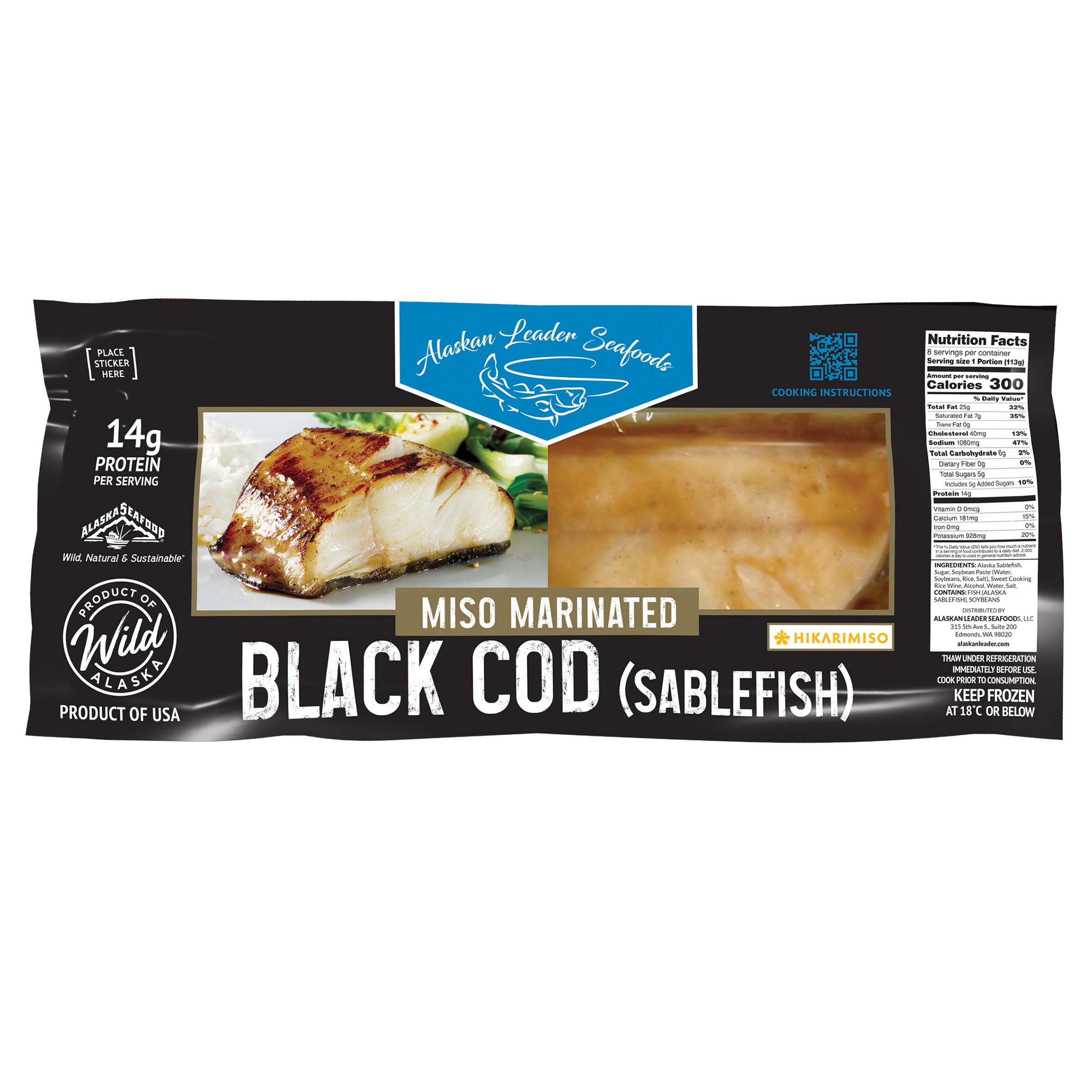 ALASKAN LEADER SEAFOOD MISO MARINATED COD PRICE PER POUND