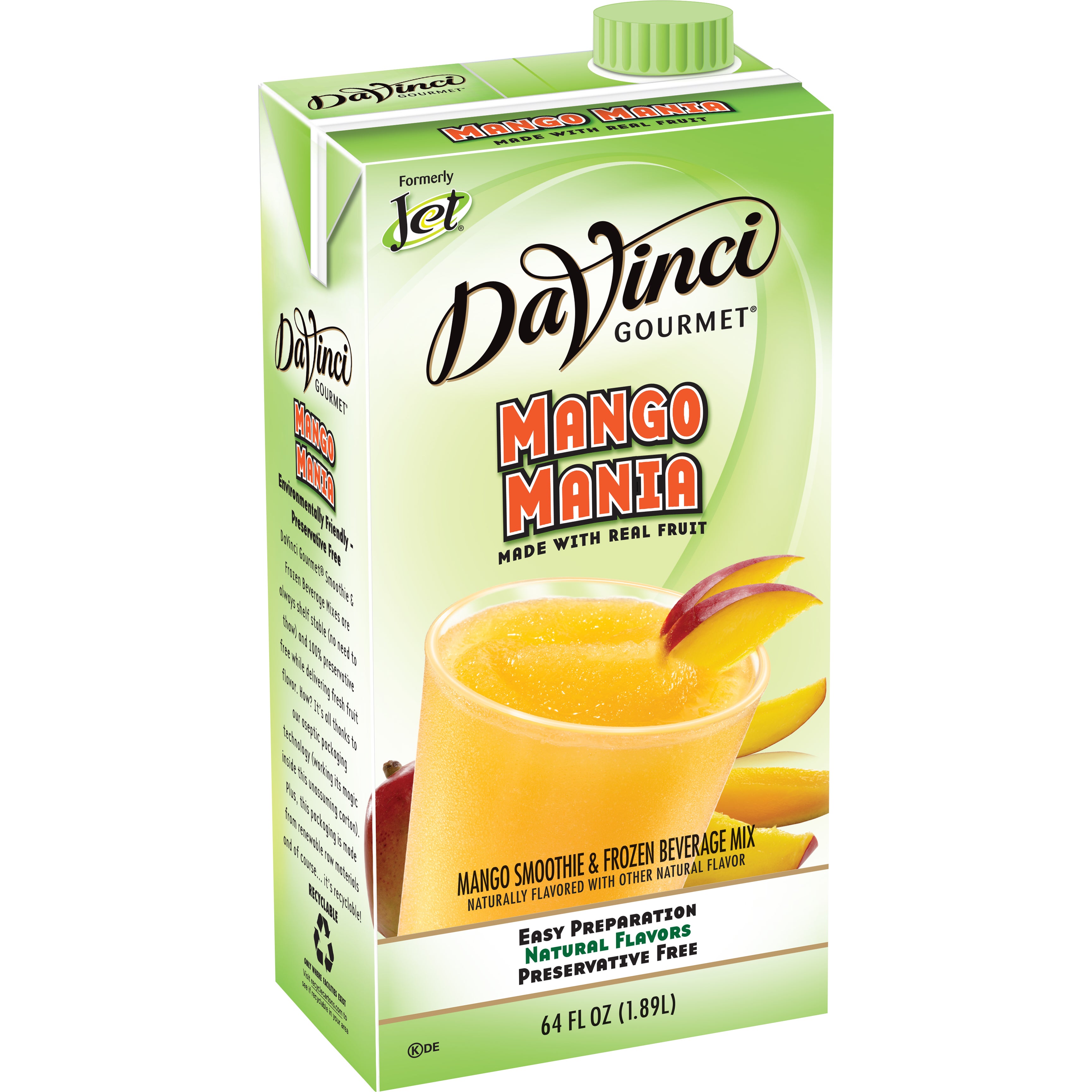 DAVINCI GOURMET MANGO SMOOTHIE MIX 64 OZ