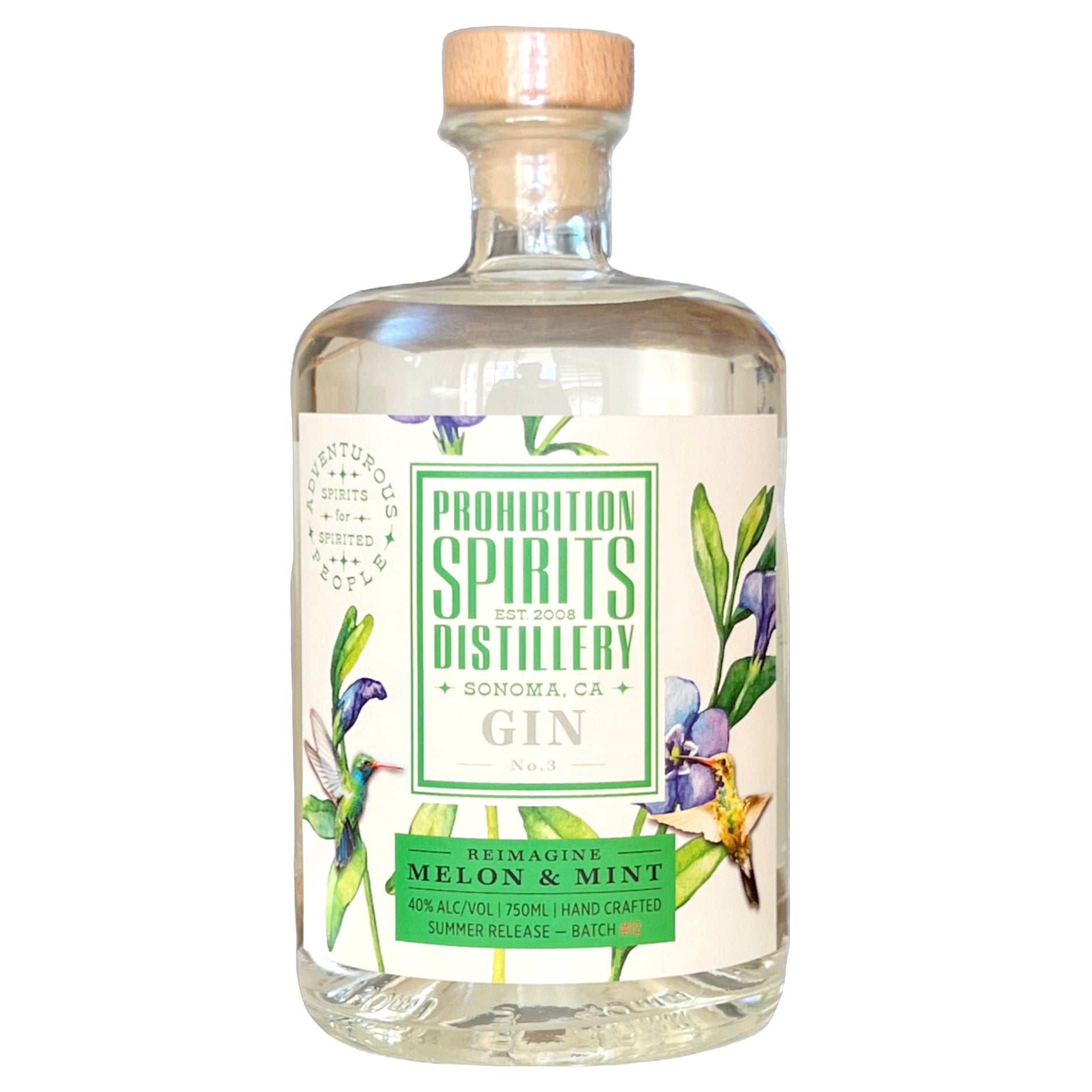 PROHIBITION SPIRITS MELON & MINT GIN SONOMA, CA 750ML - Image 1