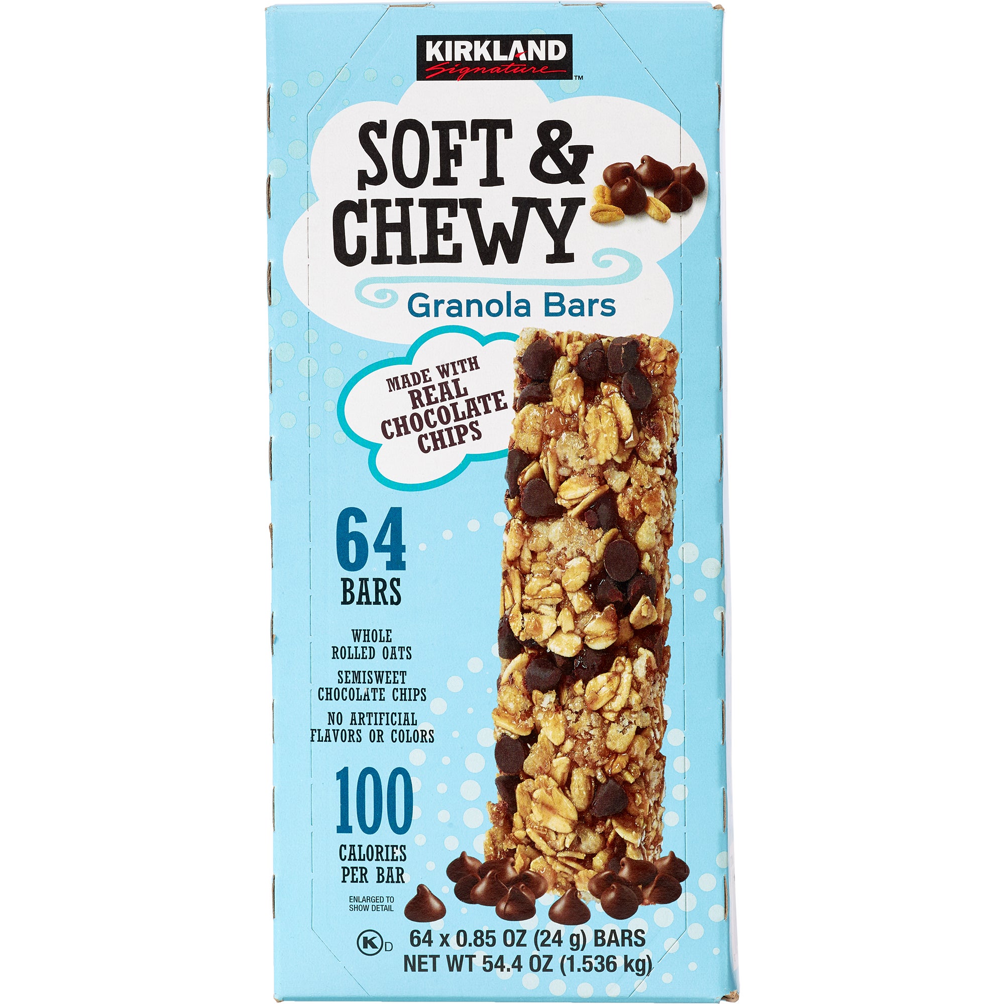 KIRKLAND SIGNATURE CHEWY GRANOLA BARS 64 CT / .85 OZ - Image 1