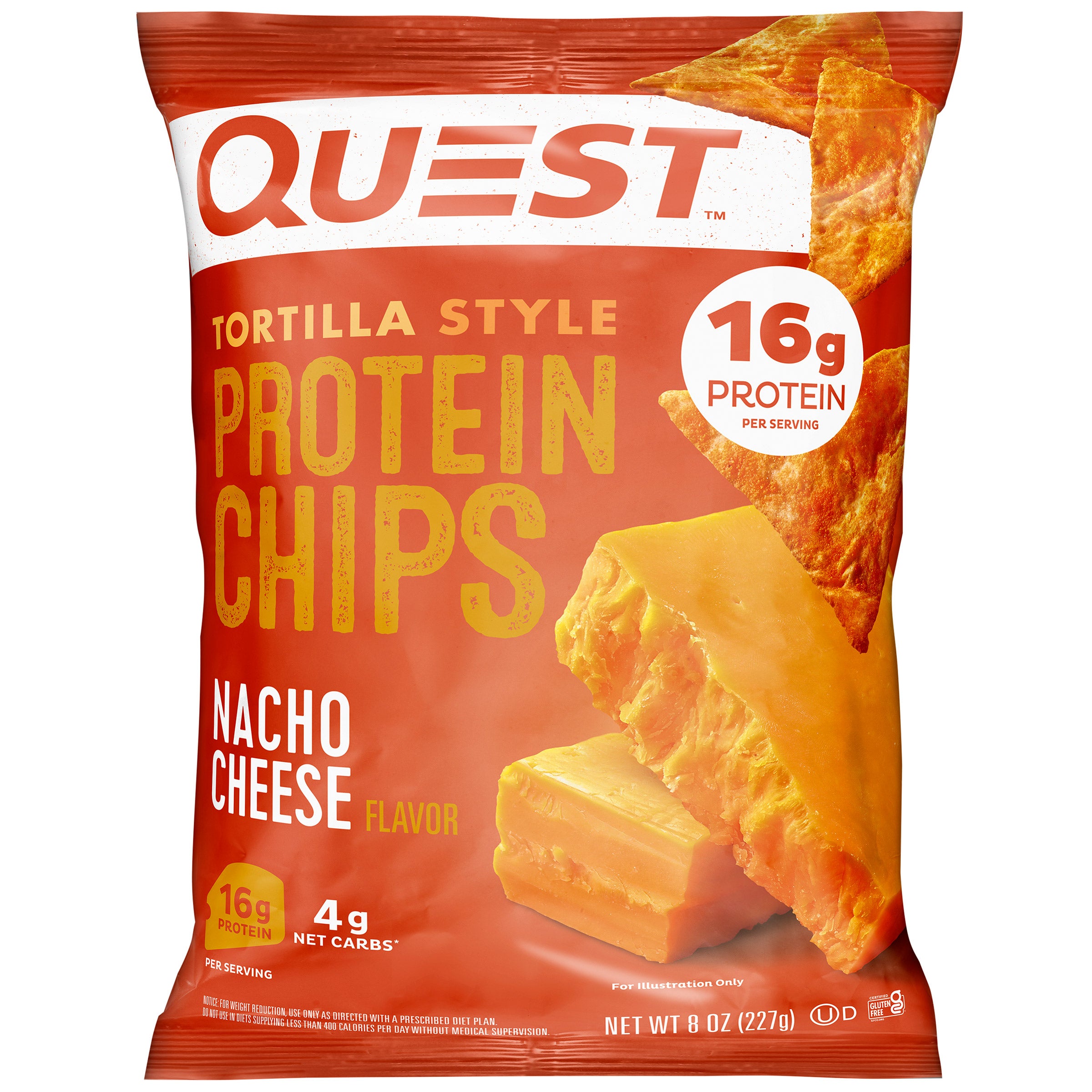 QUEST PROTEIN CHIPS NACHO CHEESE 8 OUNCES