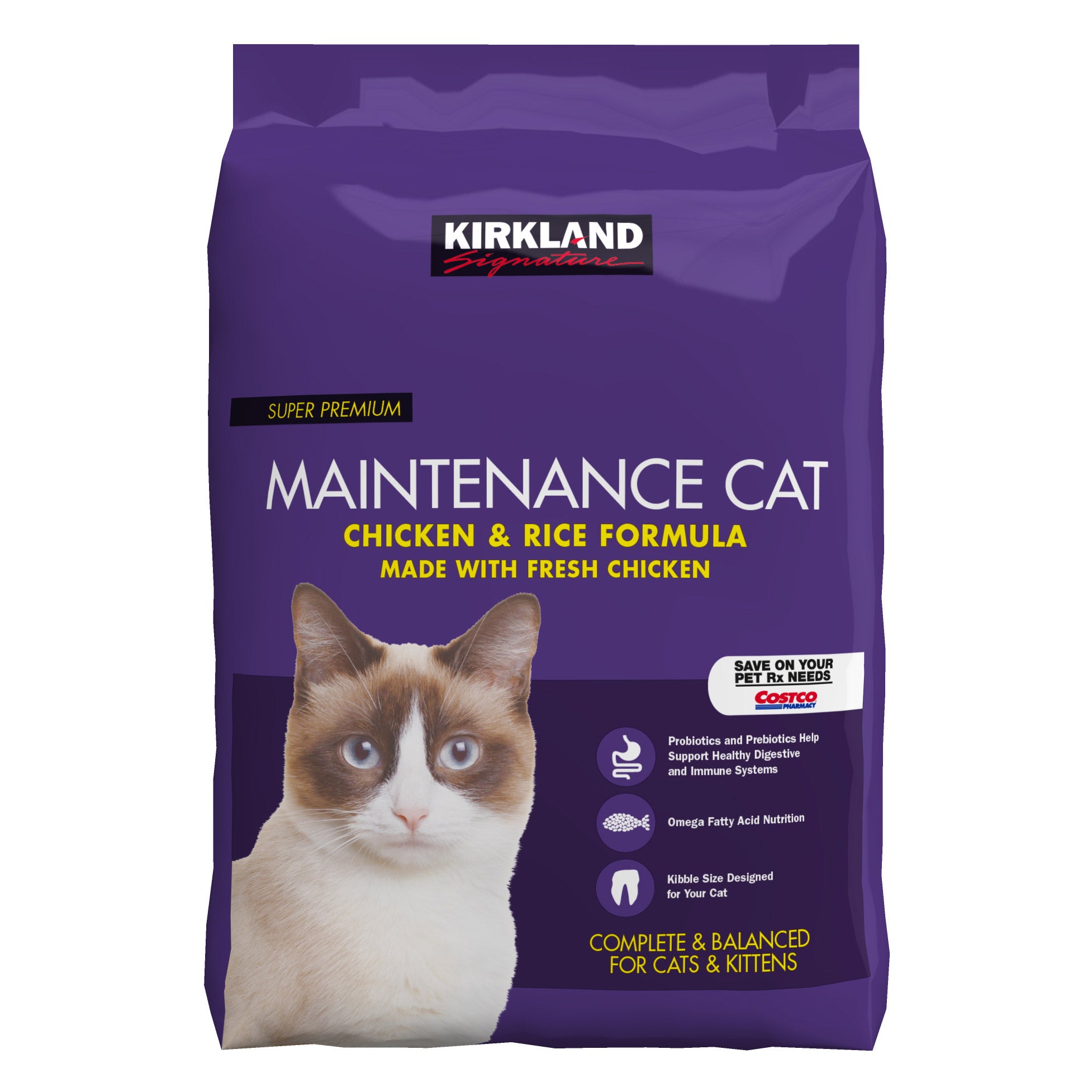 KIRKLAND SIGNATURE CHICKEN & RICE CAT FOOD 25 LB