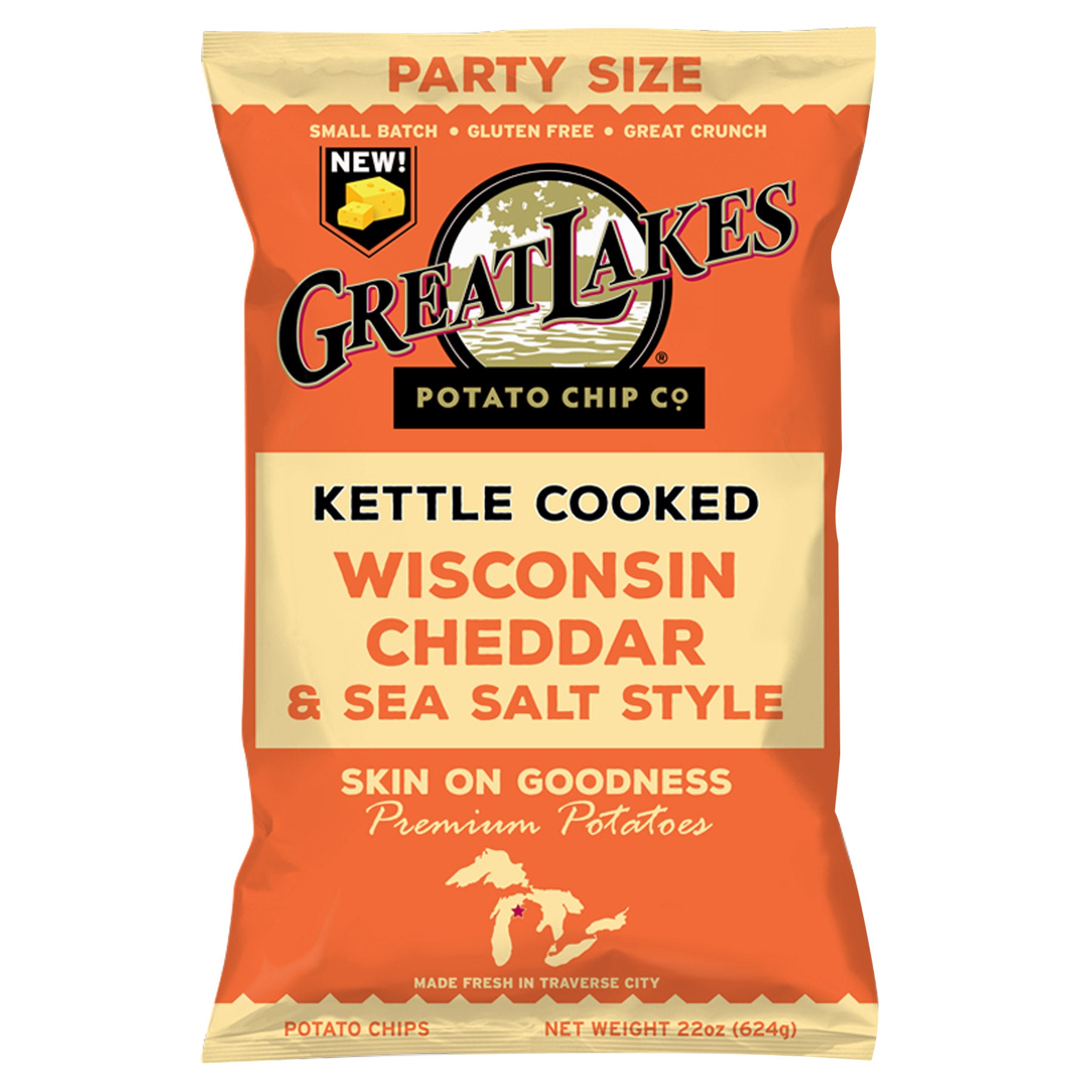 GREAT LAKES WISCONSIN CHEDDAR 22 OUNCE BAG - Image 1