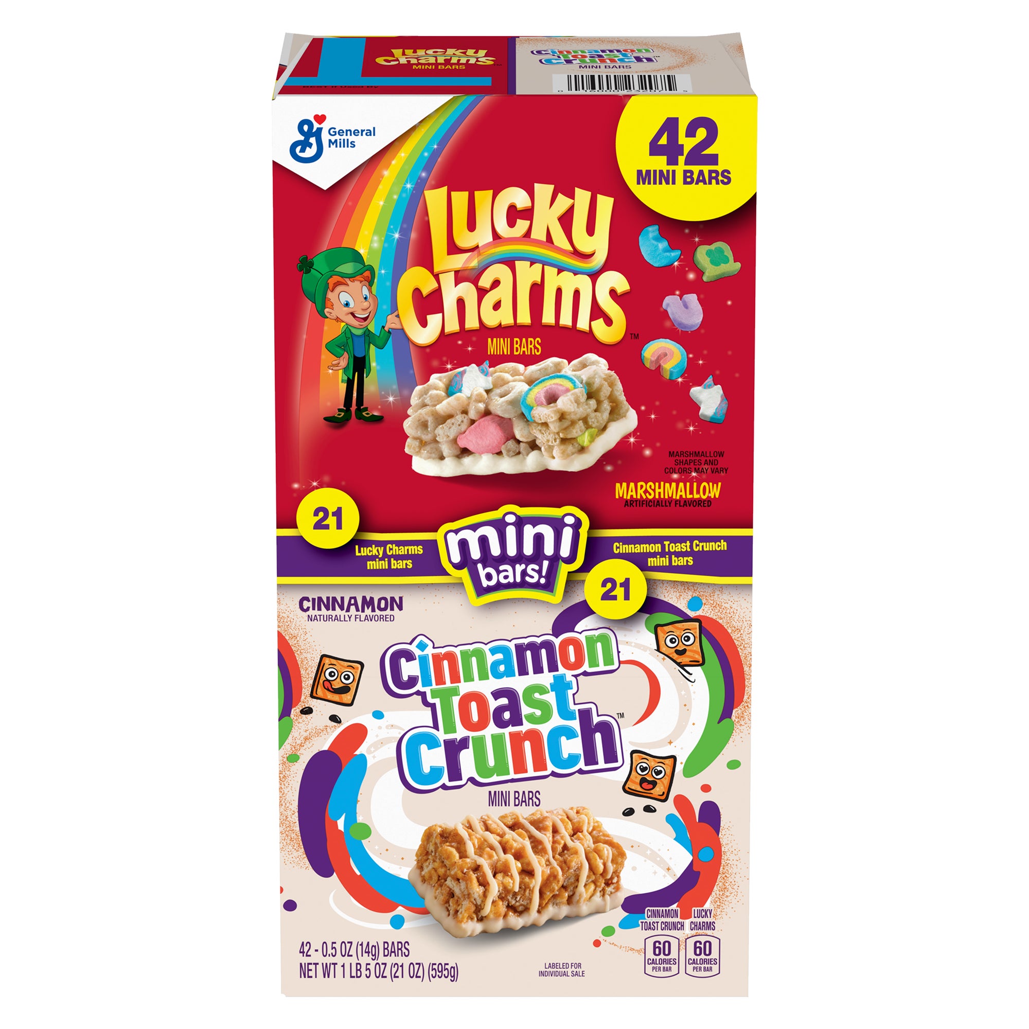 GENERAL MILLS MINI BARS VARIETY 42 CT / .50 OZ