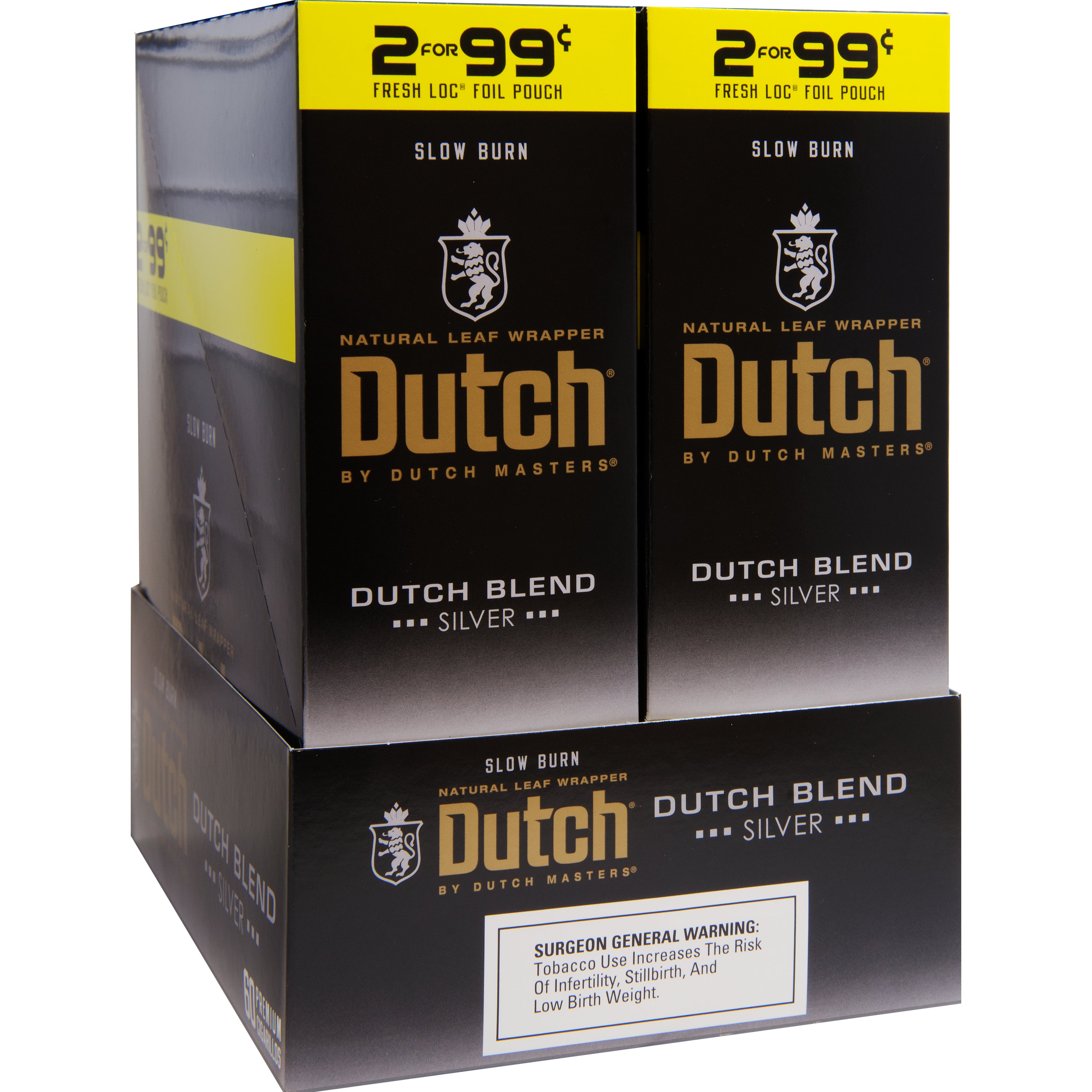 DUTCH MASTERS SILVER BLEND CIGARILLO 30/2PKS PP 2/$.99