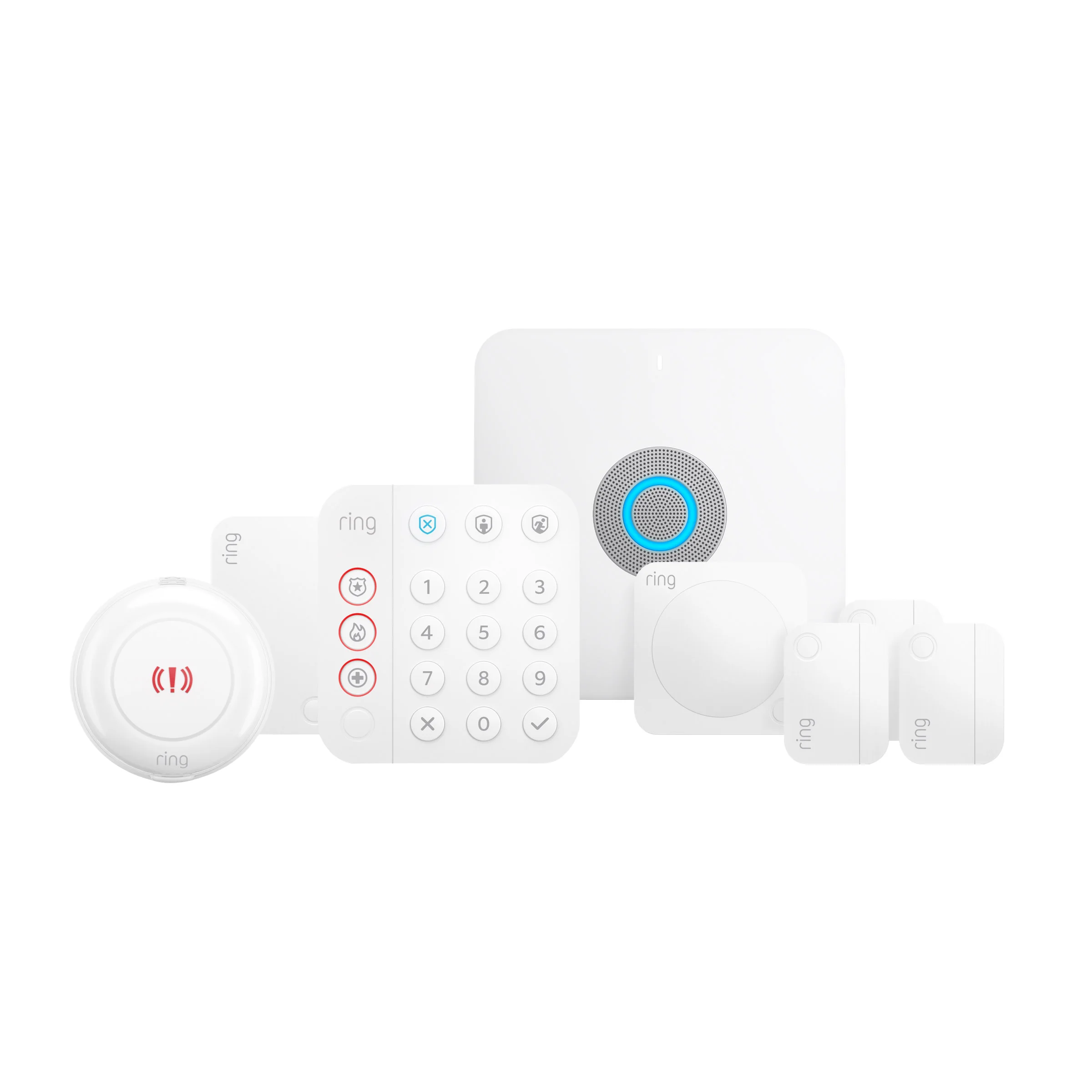 RING 8-PIECE WIRELESS SECURITY ALARM KIT ^ - Image 1