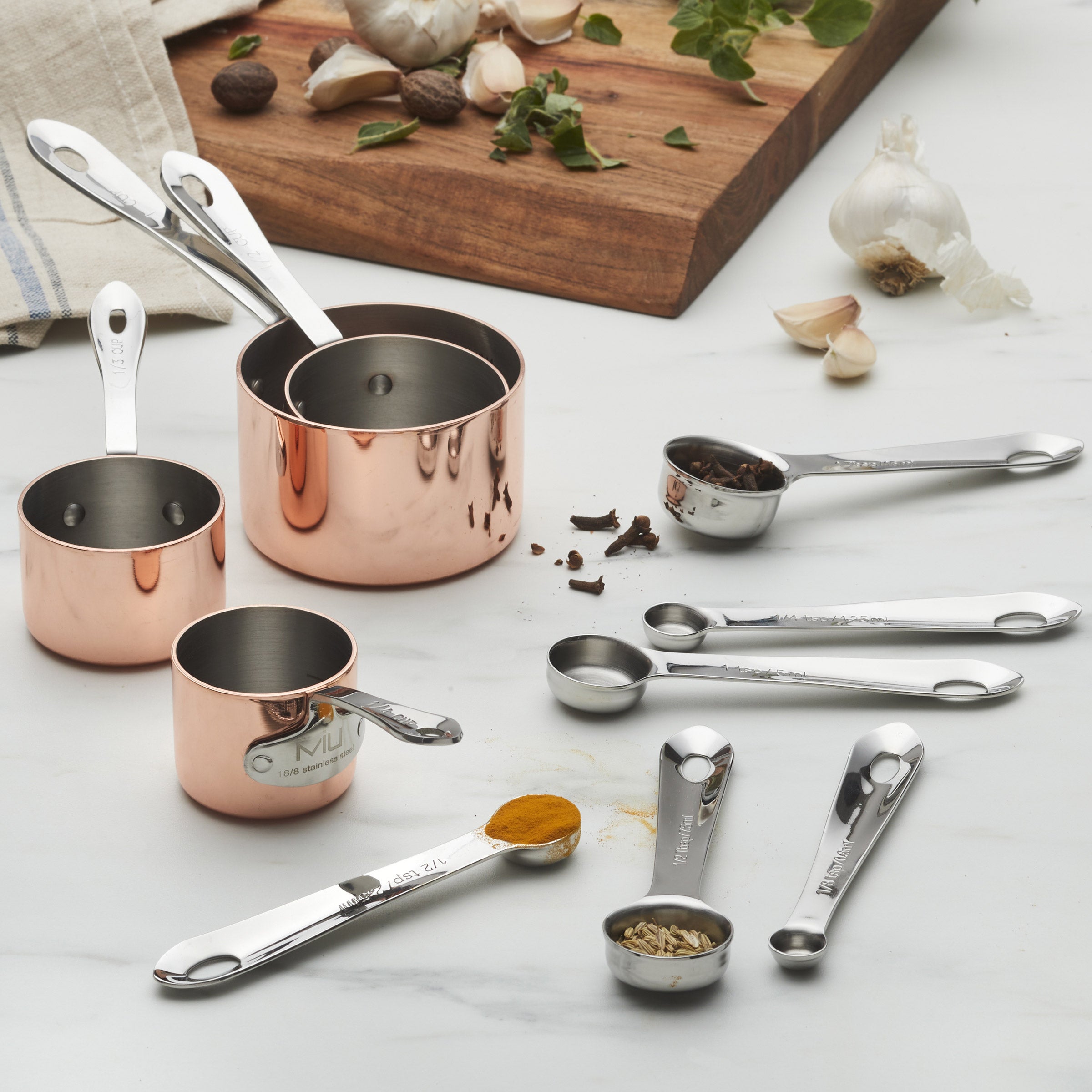 MIU 10-PIECE MEASURING CUPS AND SPOONS
