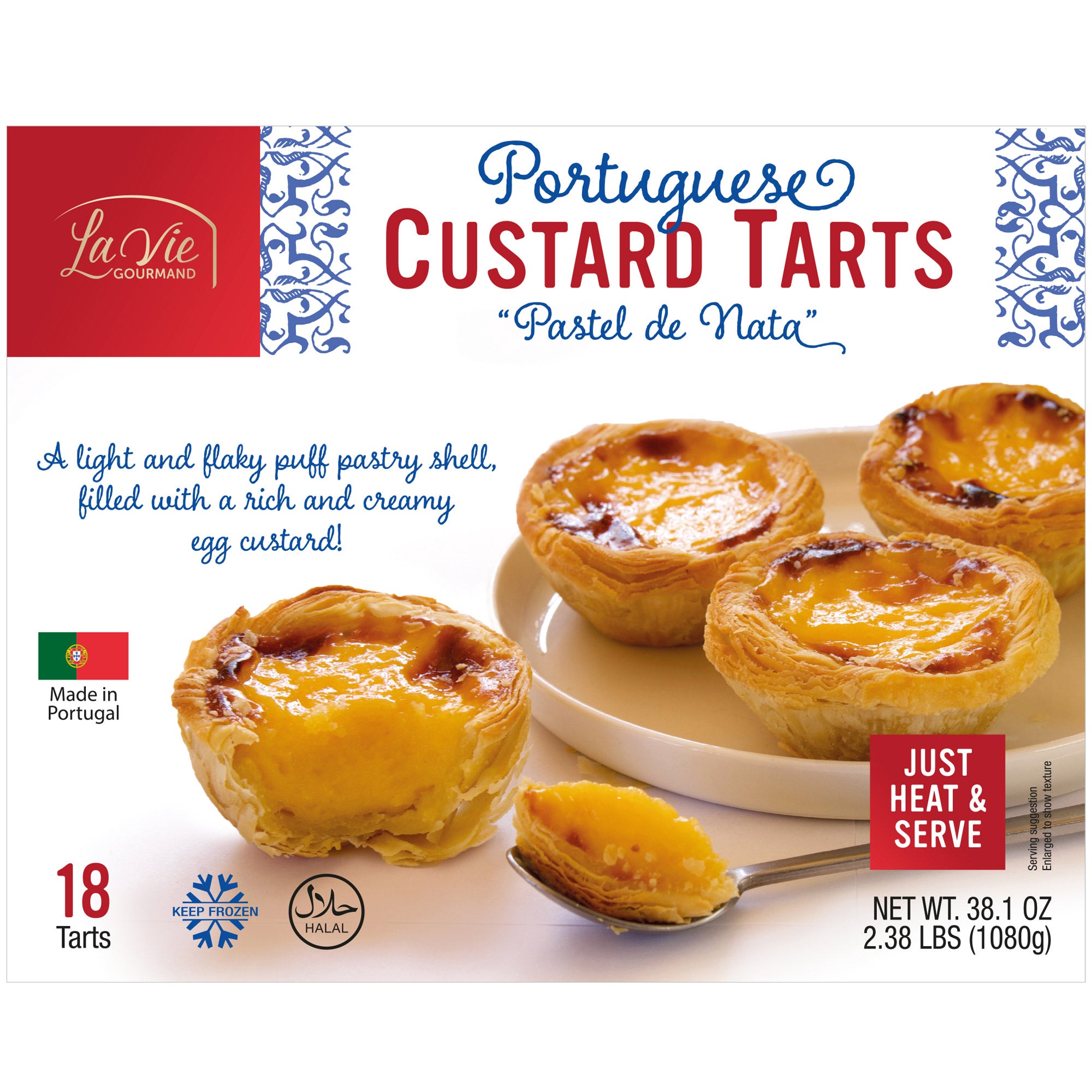 LA VIE GOURMAND BAKED CUSTARD TARTS 38.1 OZ