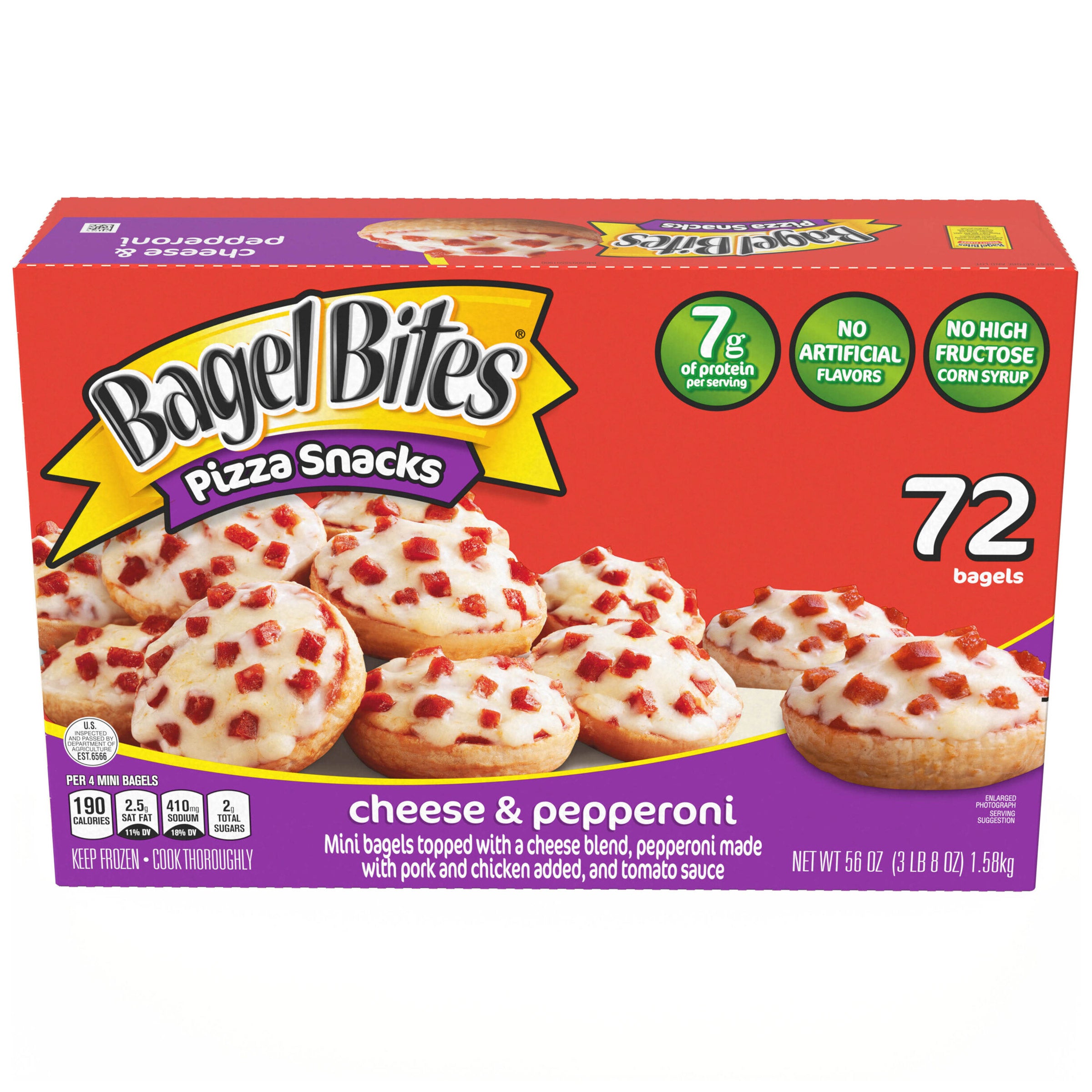 BAGEL BITES CHEESE & PEPPERONI 72 COUNT - Image 1