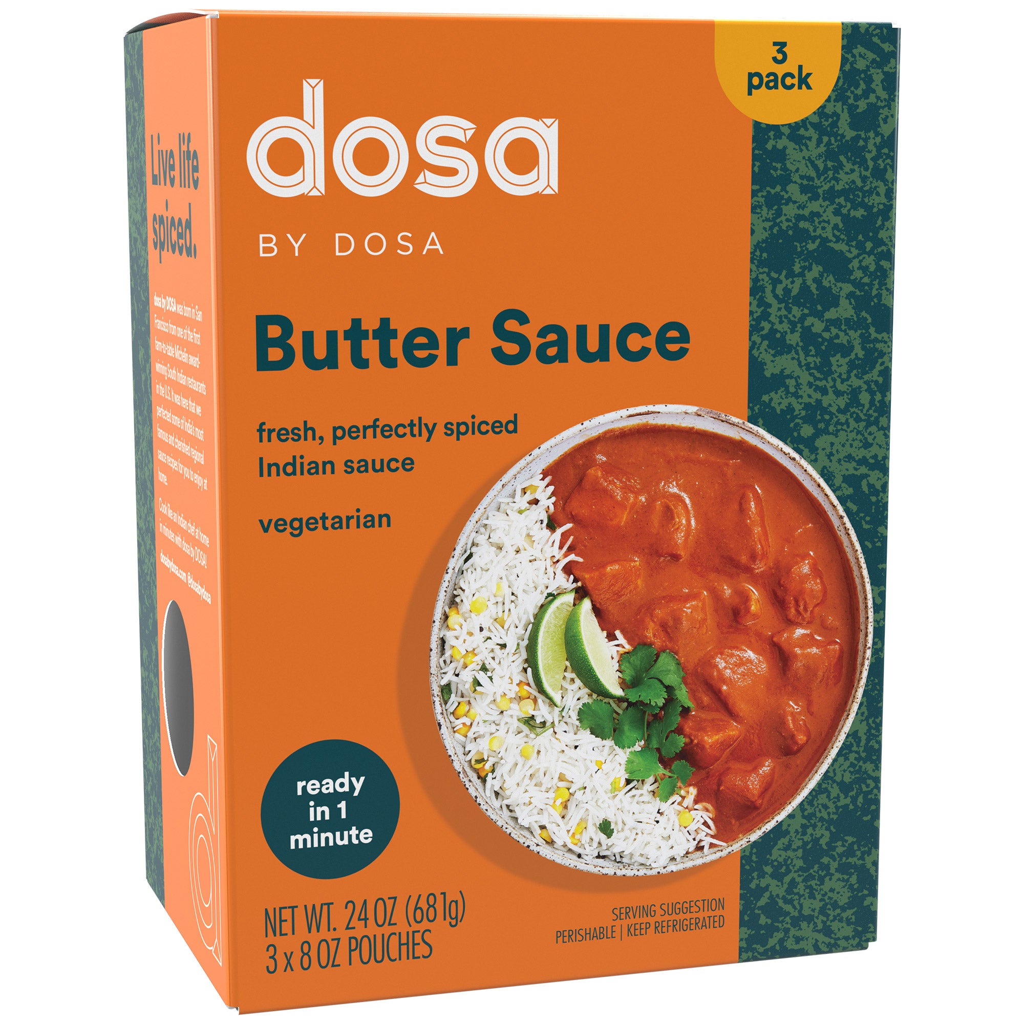 DOSA BY DOSA BUTTER SAUCE 3 PACK 8 OUNCES EACH - Image 1