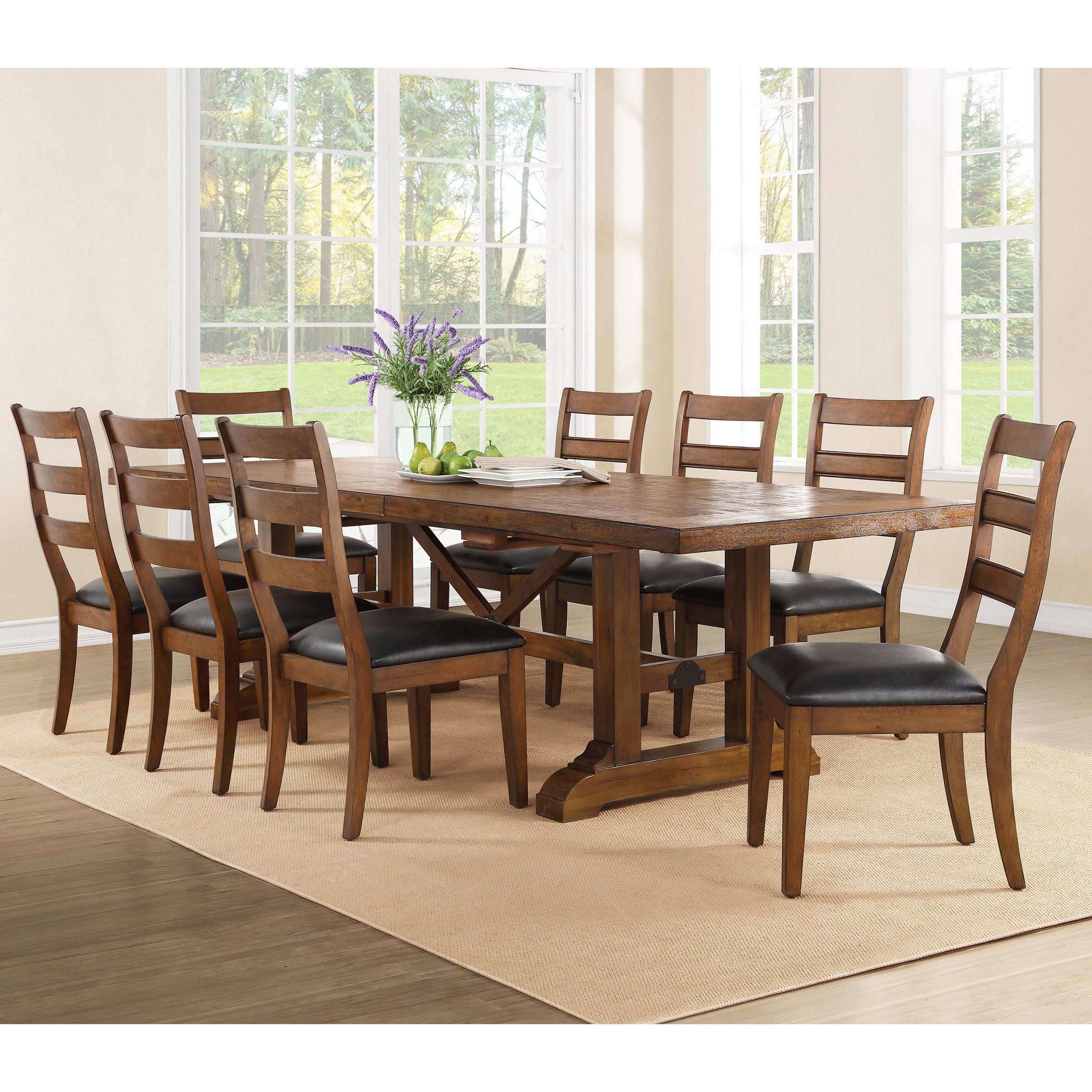 BAYSIDE FURNISHINGS 9PC DINING SET