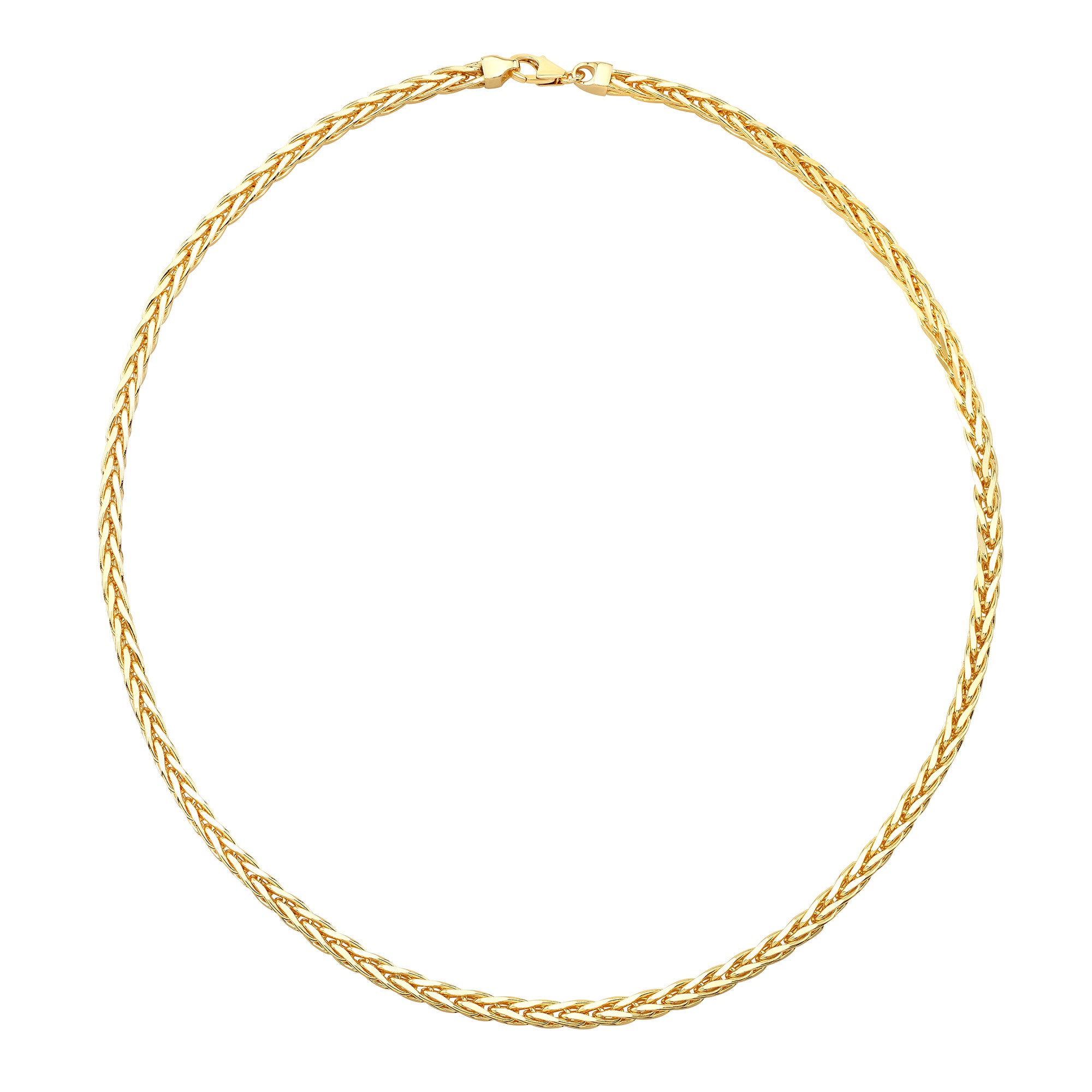 18KT YELLOW GOLD WHEAT CHAIN MADE IN ITALY