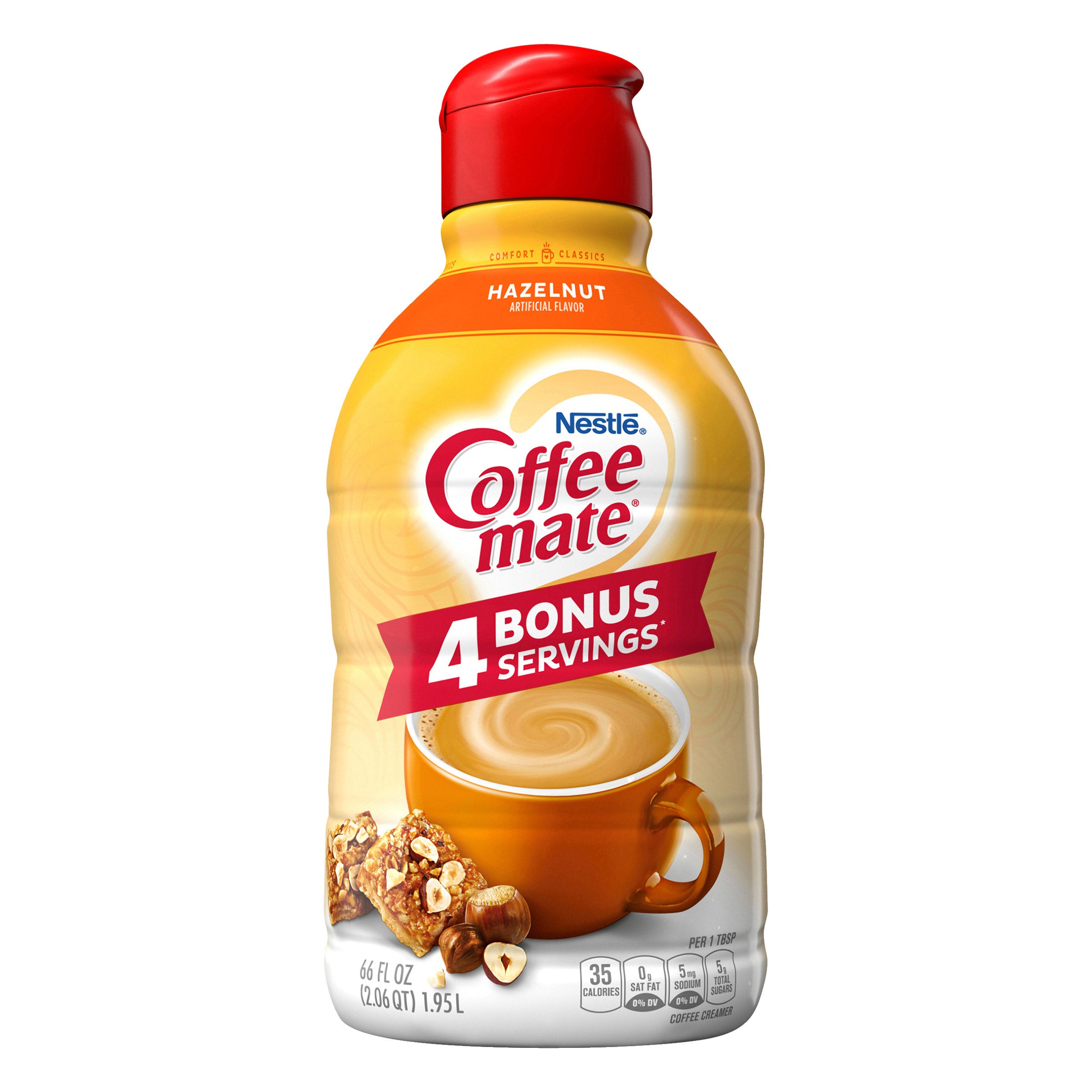 COFFEE-MATE HAZELNUT 66 OUNCES EACH