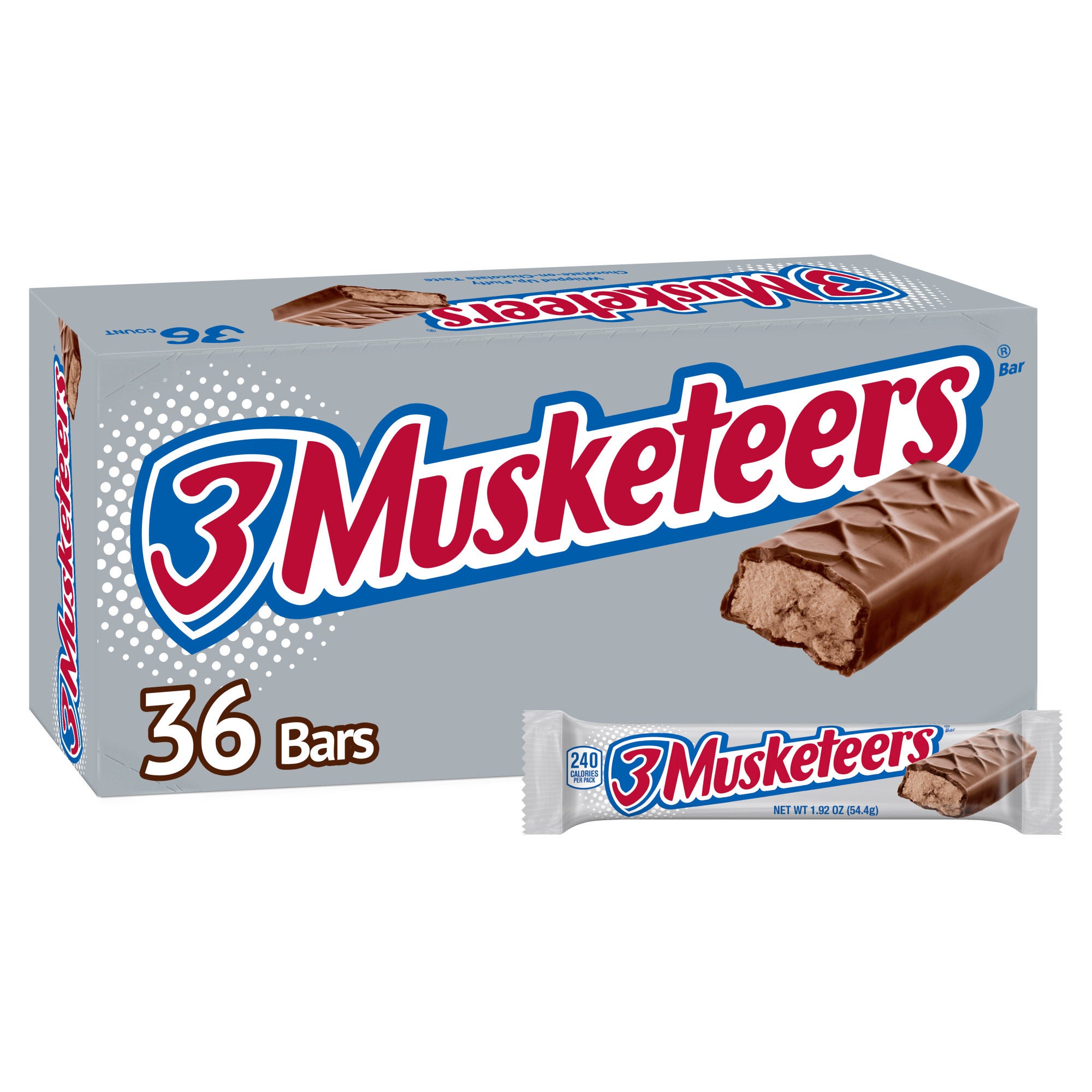 3 MUSKETEERS CANDY BARS 36 CT/1.92 OZ - Image 1