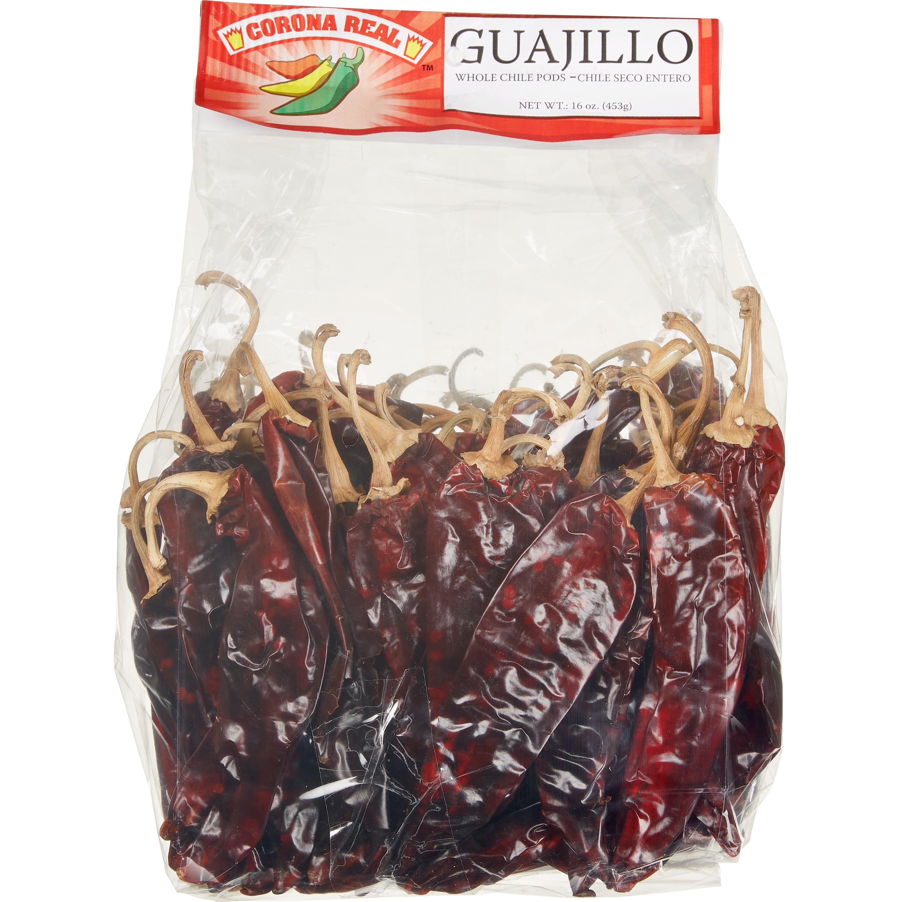 CORONA REAL GUAJILLO CHILE PODS 2/1 LB (32 OZ TOTAL)