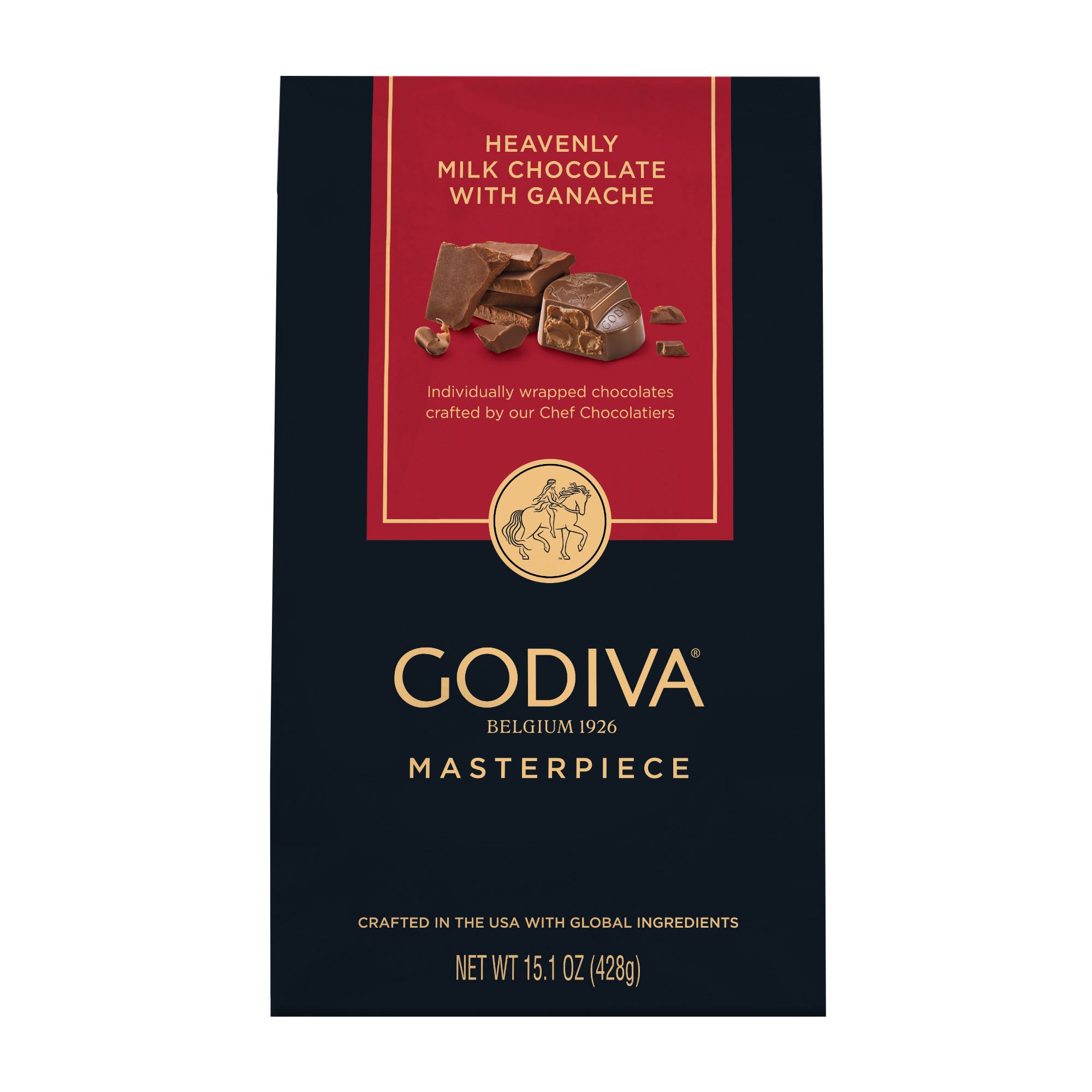 GODIVA MASTERPIECE MILK CHOC GANACHE 15 OZ (0.93 LB) - Image 1