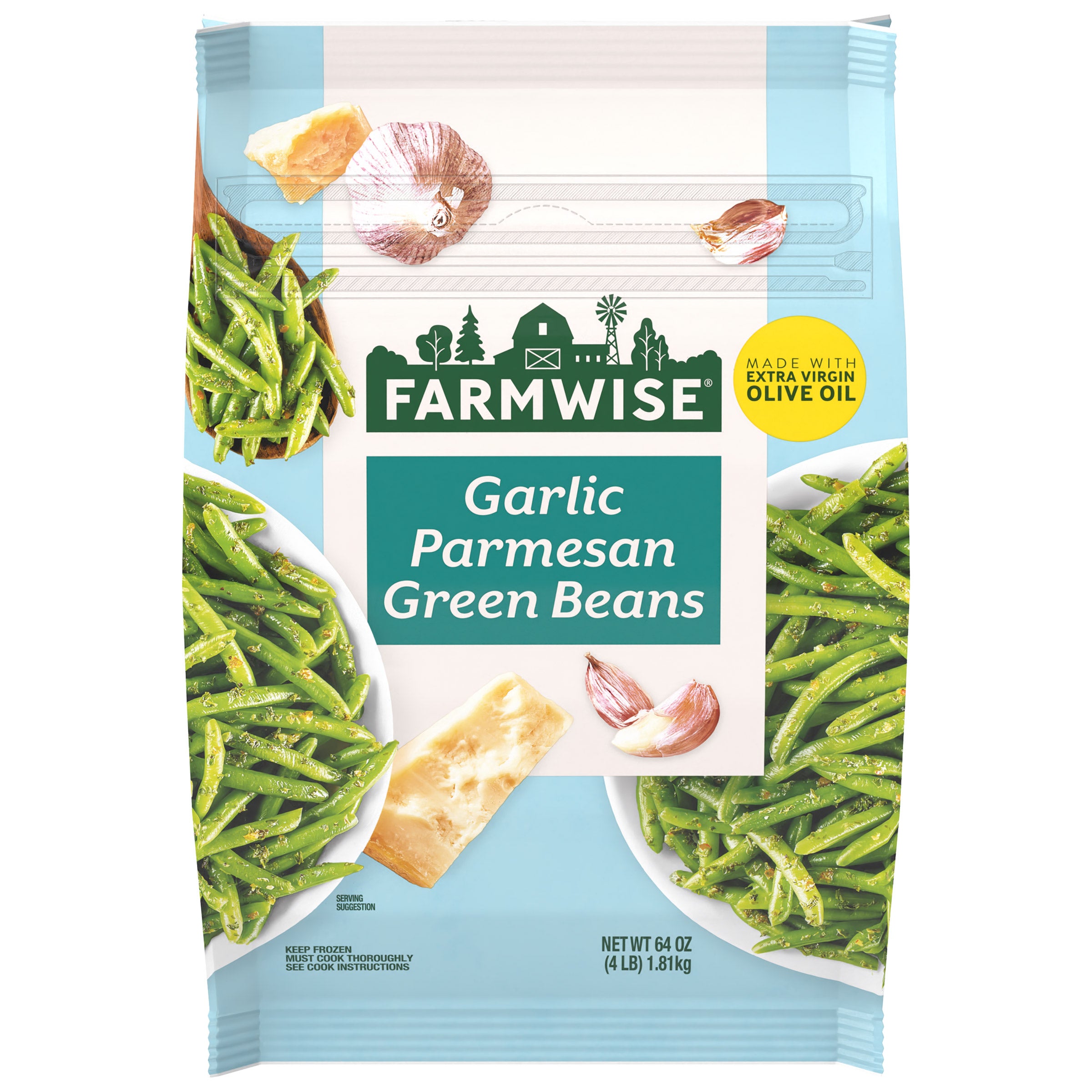 FARMWISE GARLIC PARMESAN GREEN BEANS 4 LB - Image 1