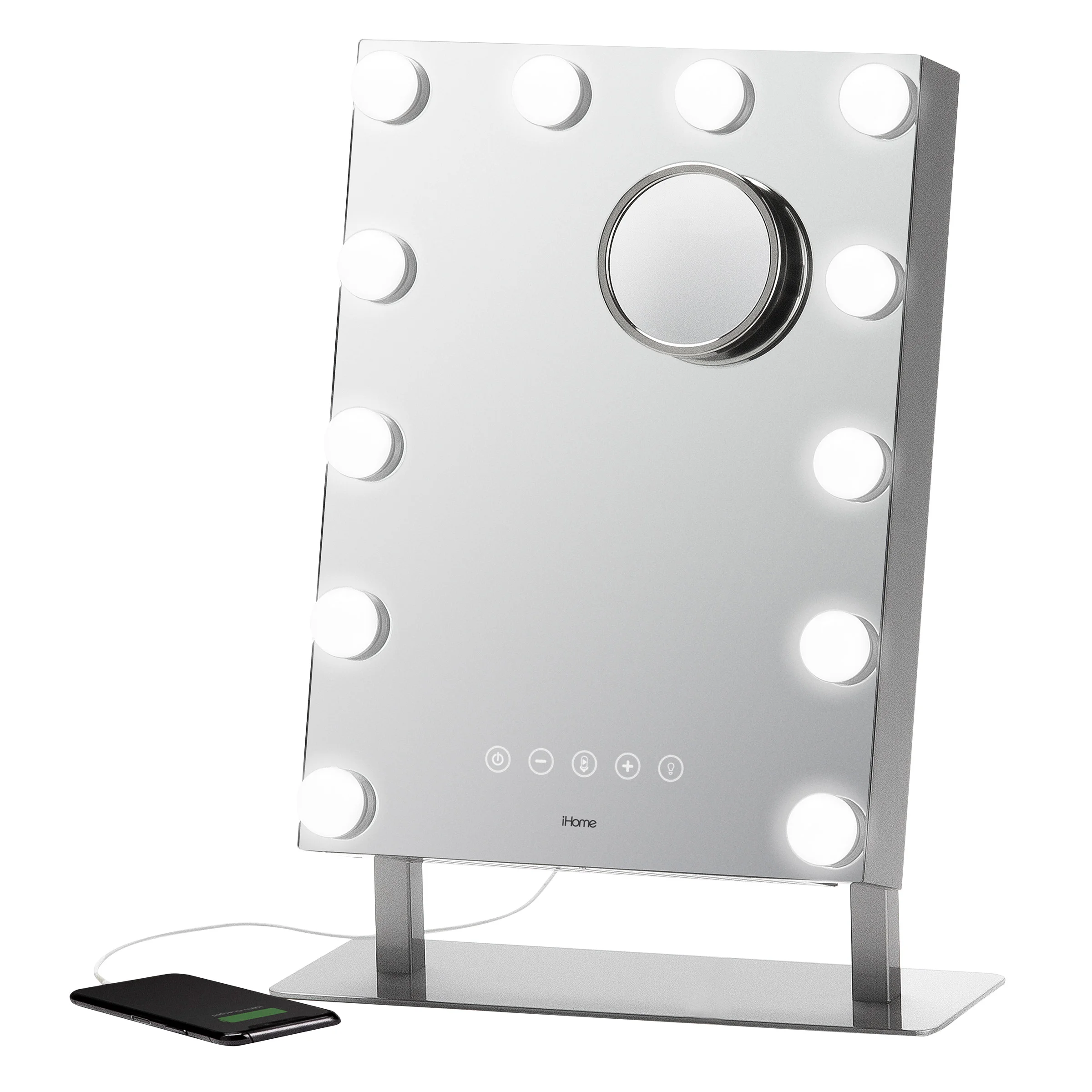 IHOME HOLLYWOOD PRO MIRROR W/BLUETOOTH SPEAKER ^