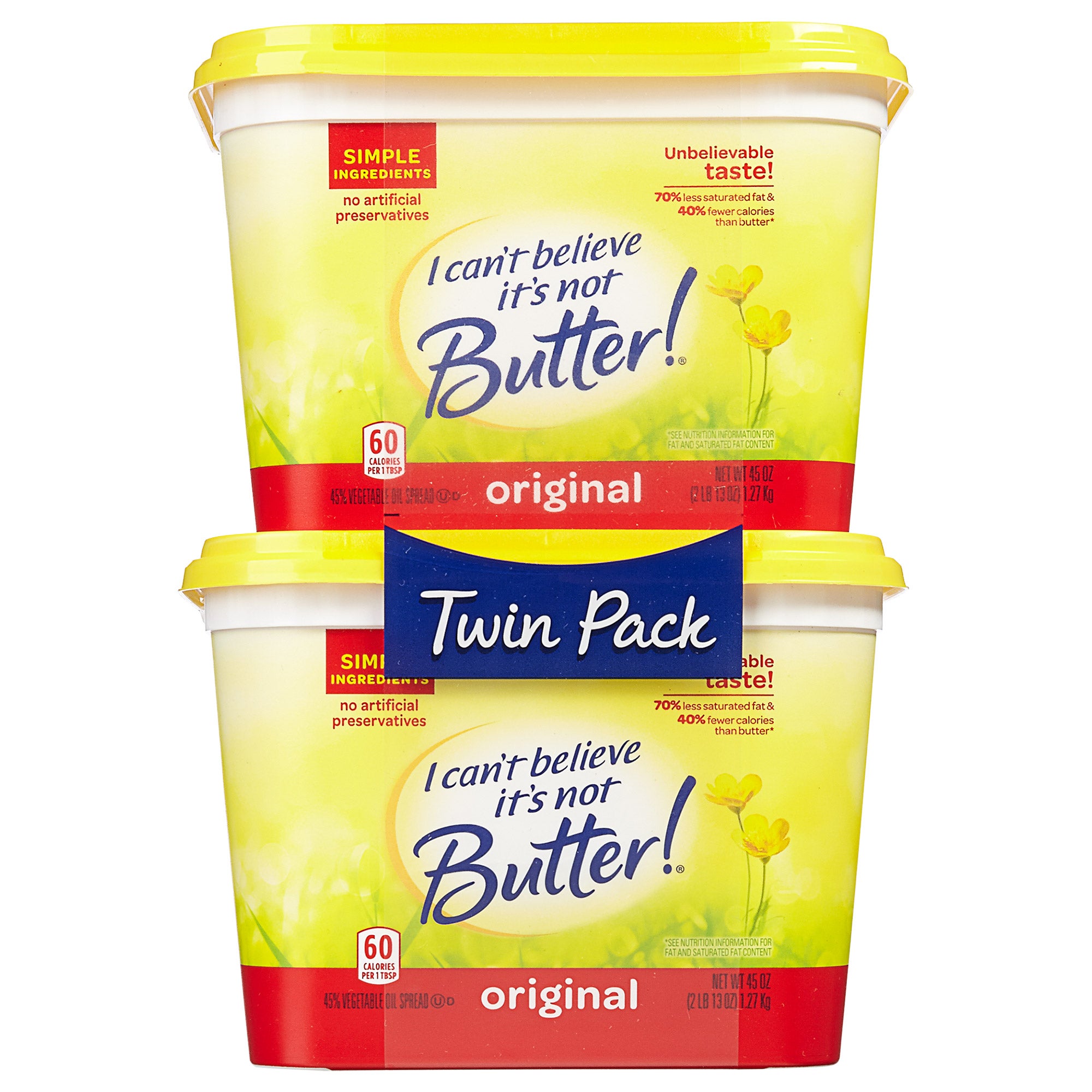 ¨I CAN'T BELIEVE IT'S NOT BUTTER¨ SPREAD 2/45 OZ.