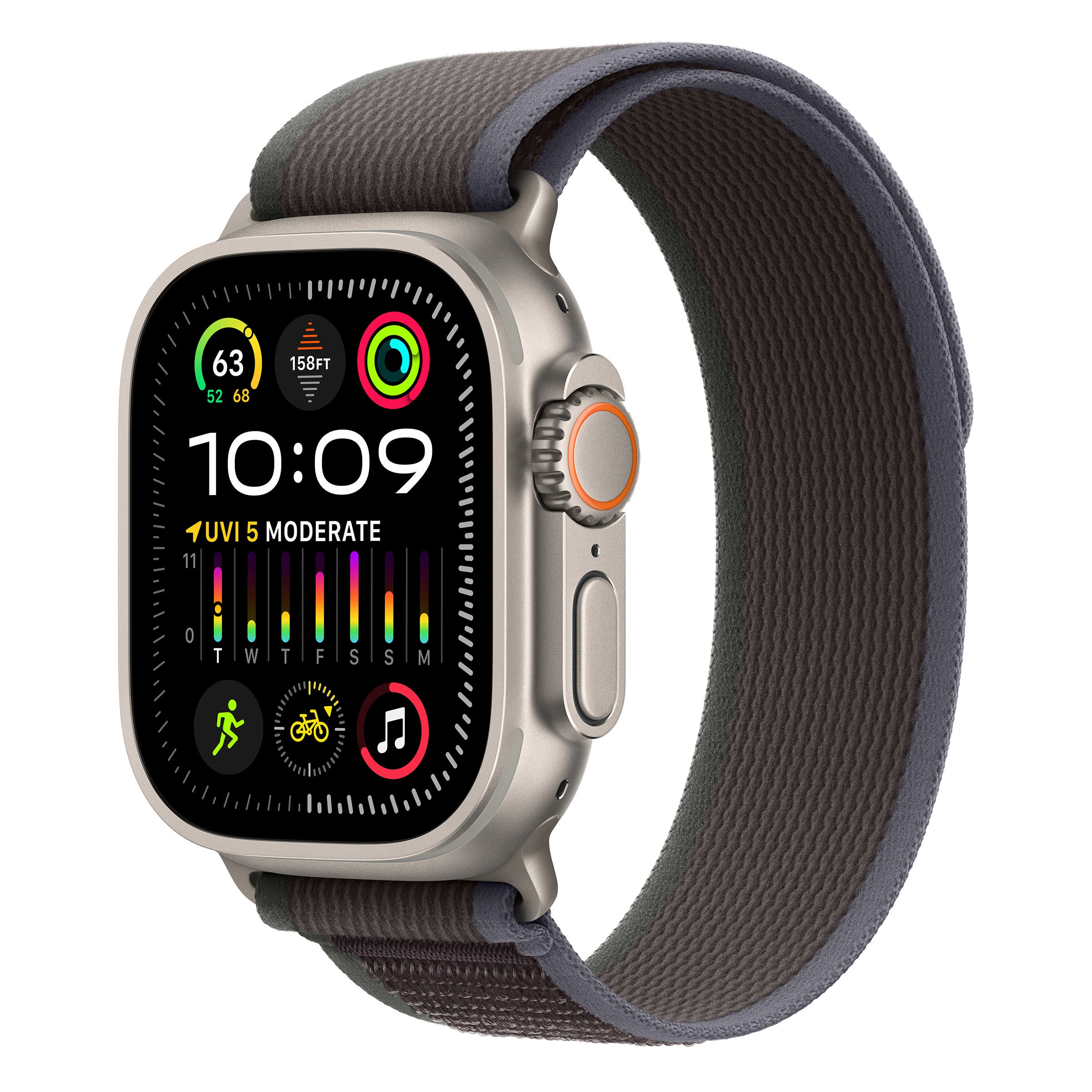 APPLE WATCH ULTRA2 LTE TITANIUM CASE BL/BK LOOP 49MM MRF63LW/A - Image 1