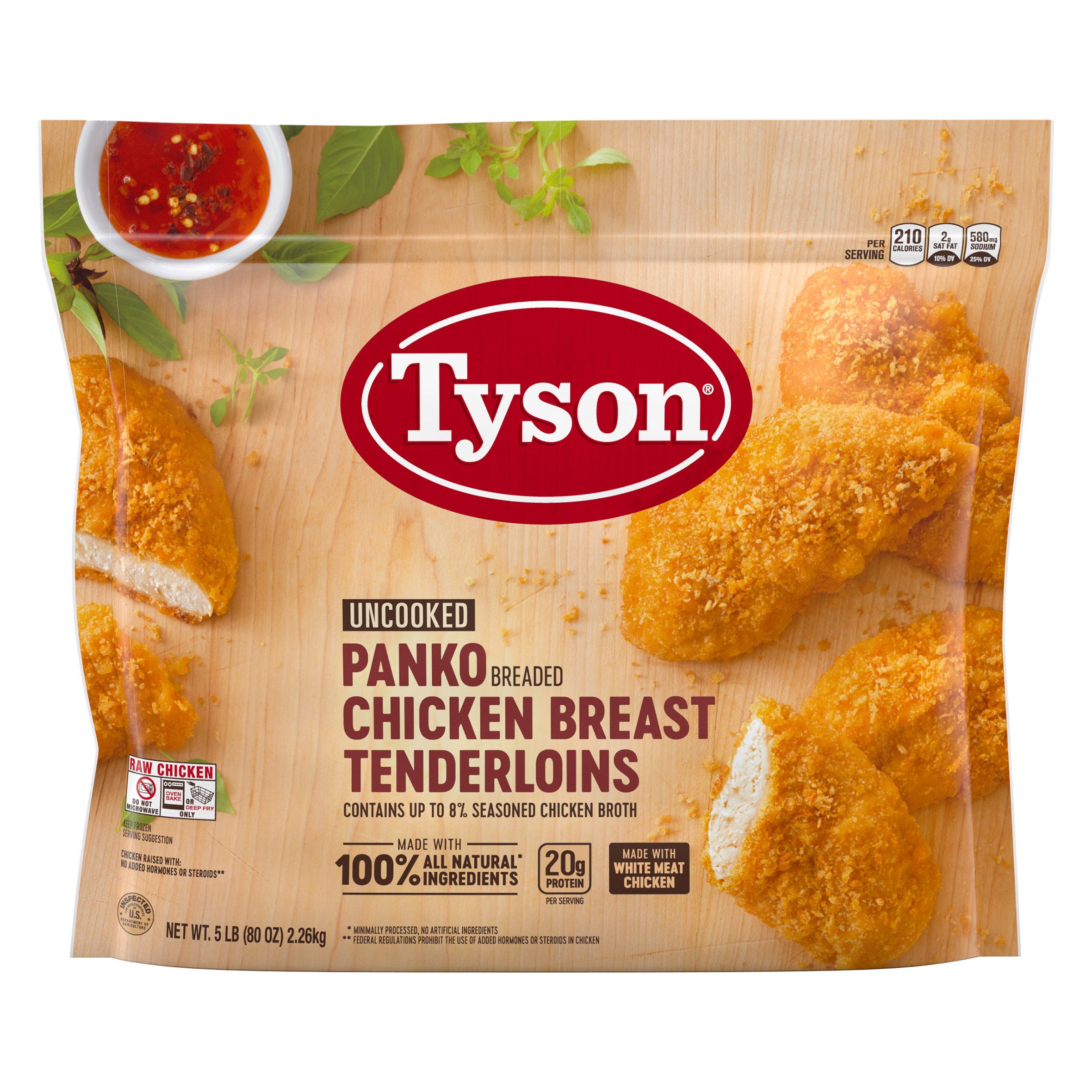 TYSON PANKO BREADED CHICKEN TENDERS 5 LB