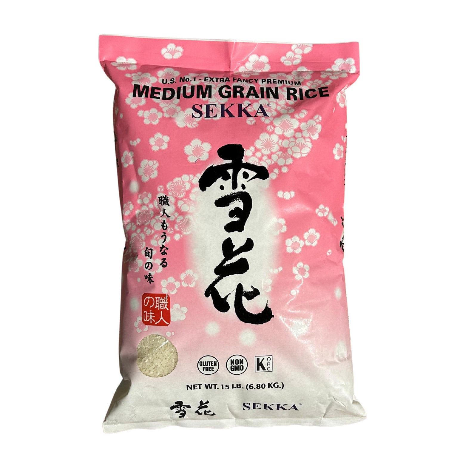 SEKKA PREMIUM MEDIUM GRAIN RICE 15 LBS - Image 1