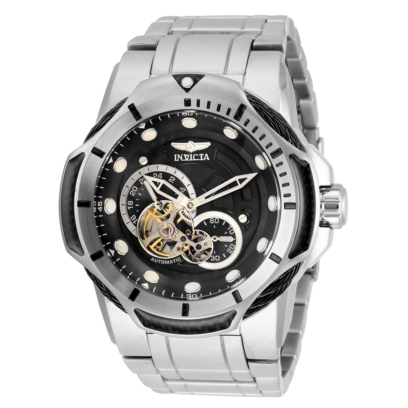 INVICTA BOLT OPEN HEART DIAL MEN'S AUTOMATIC WATCH
