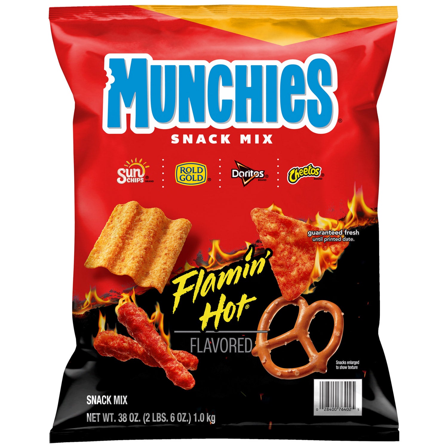 MUNCHIES FLAMIN HOT SNACK MIX 38 OUNCE BAG - Image 1