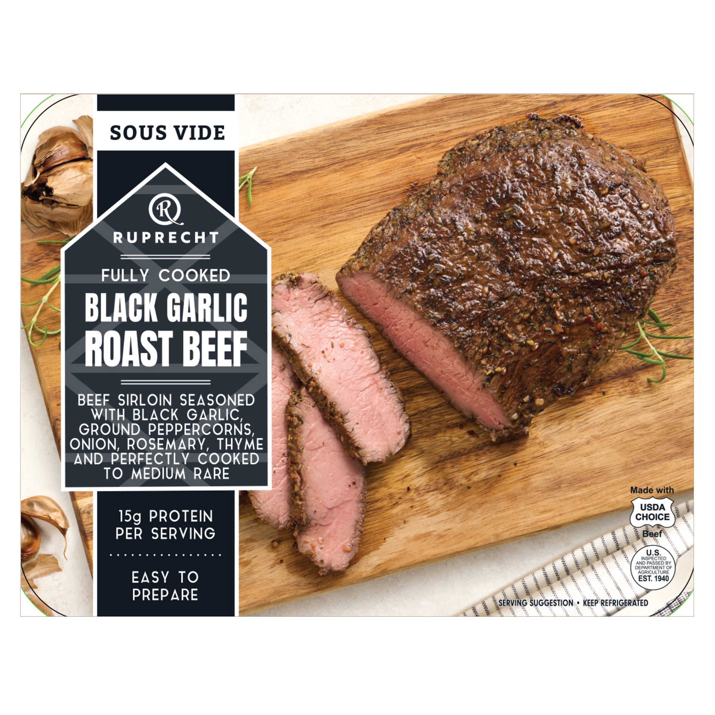 RUPRECHT GARLIC&HERB ROAST BEEF PER POUND