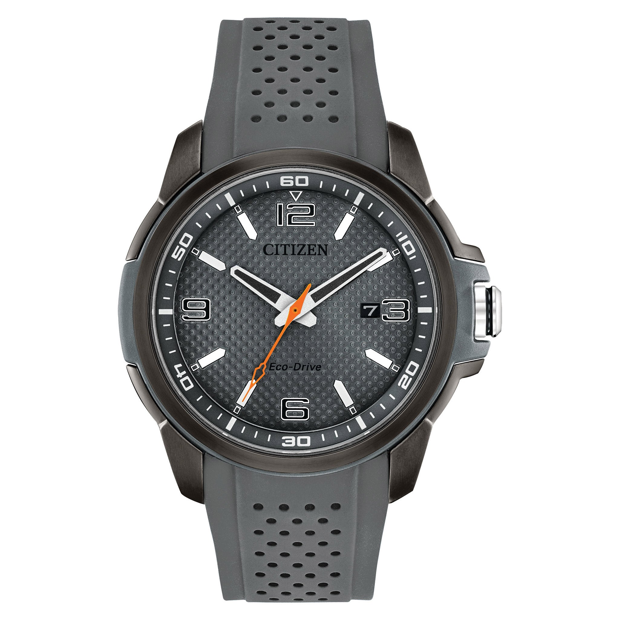 CITIZEN WEEKENDER GRAY RUBBER BRACELET MENS WATCH - Image 1
