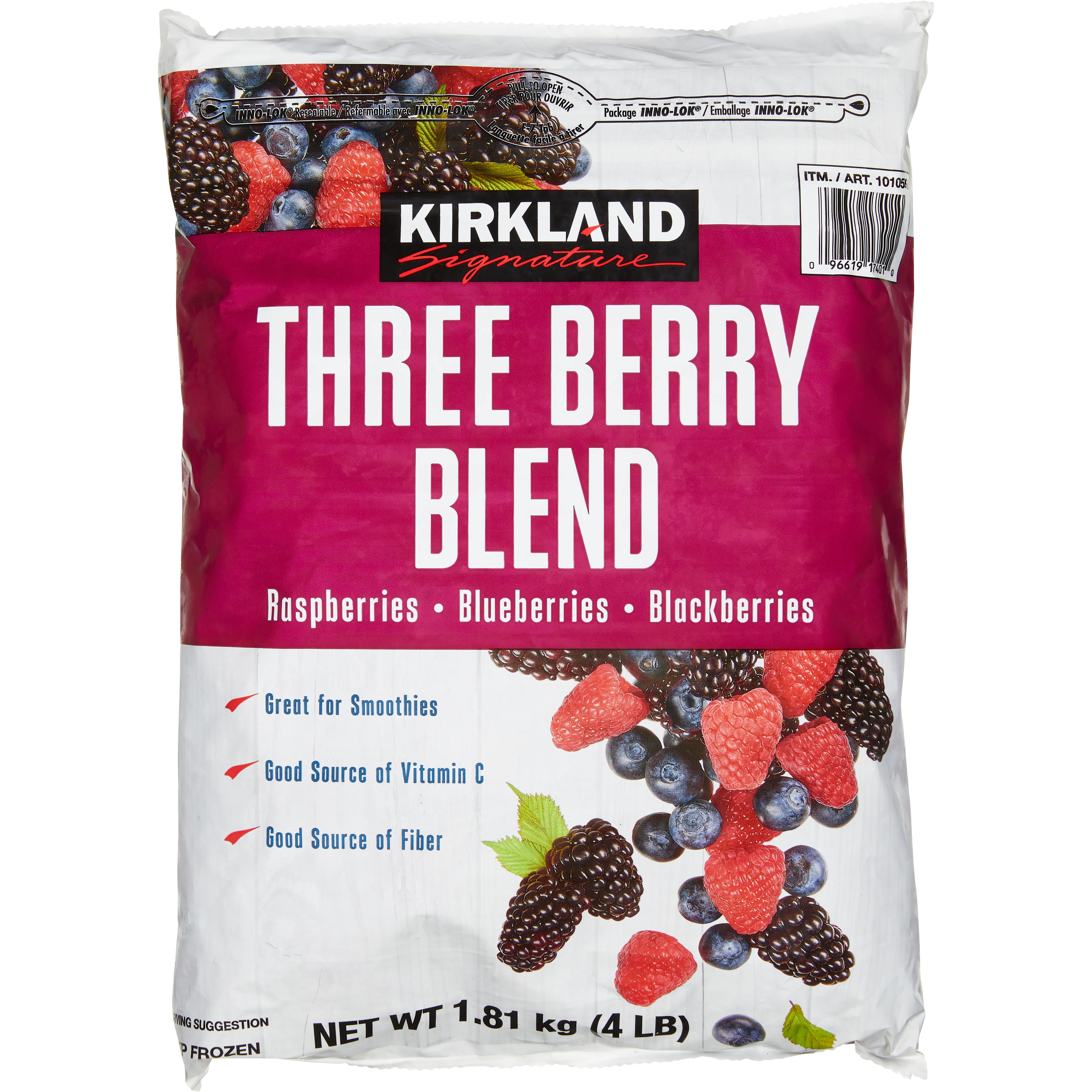 KIRKLAND SIGNATURE THREE BERRY BLEND 4 LB - Image 1