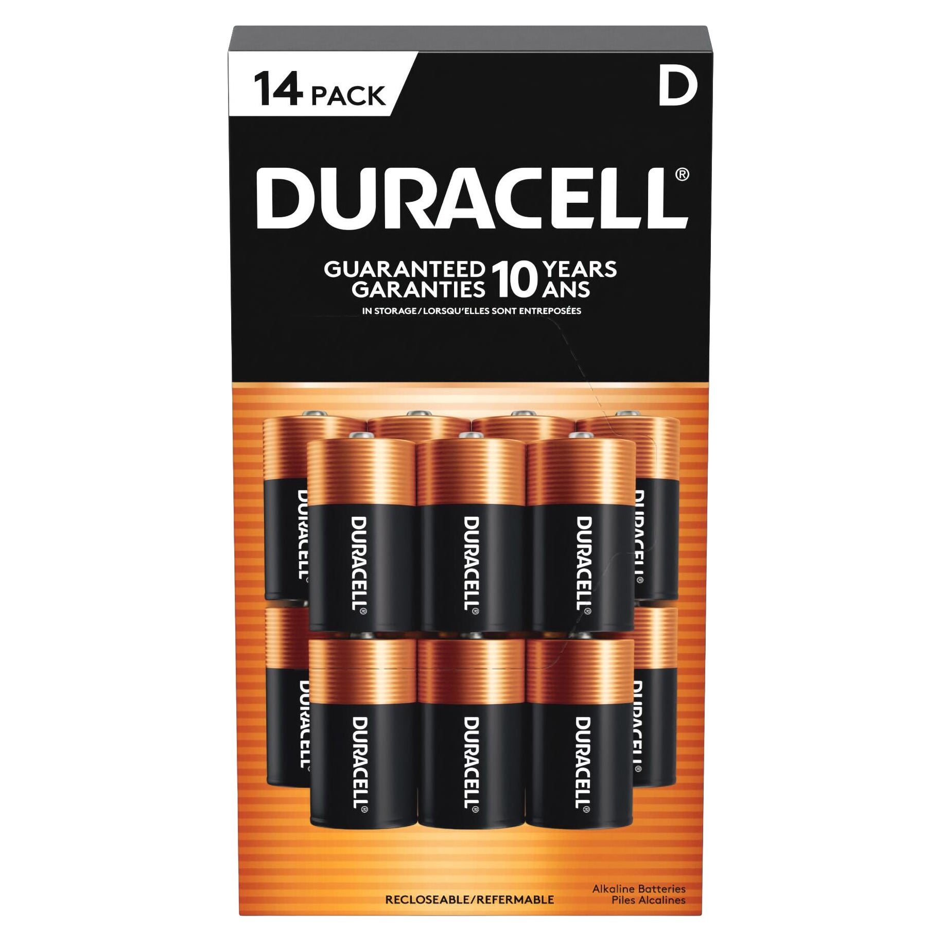 DURACELL POWER BOOST ALKALINE ¨D¨ BATTERIES 14PK