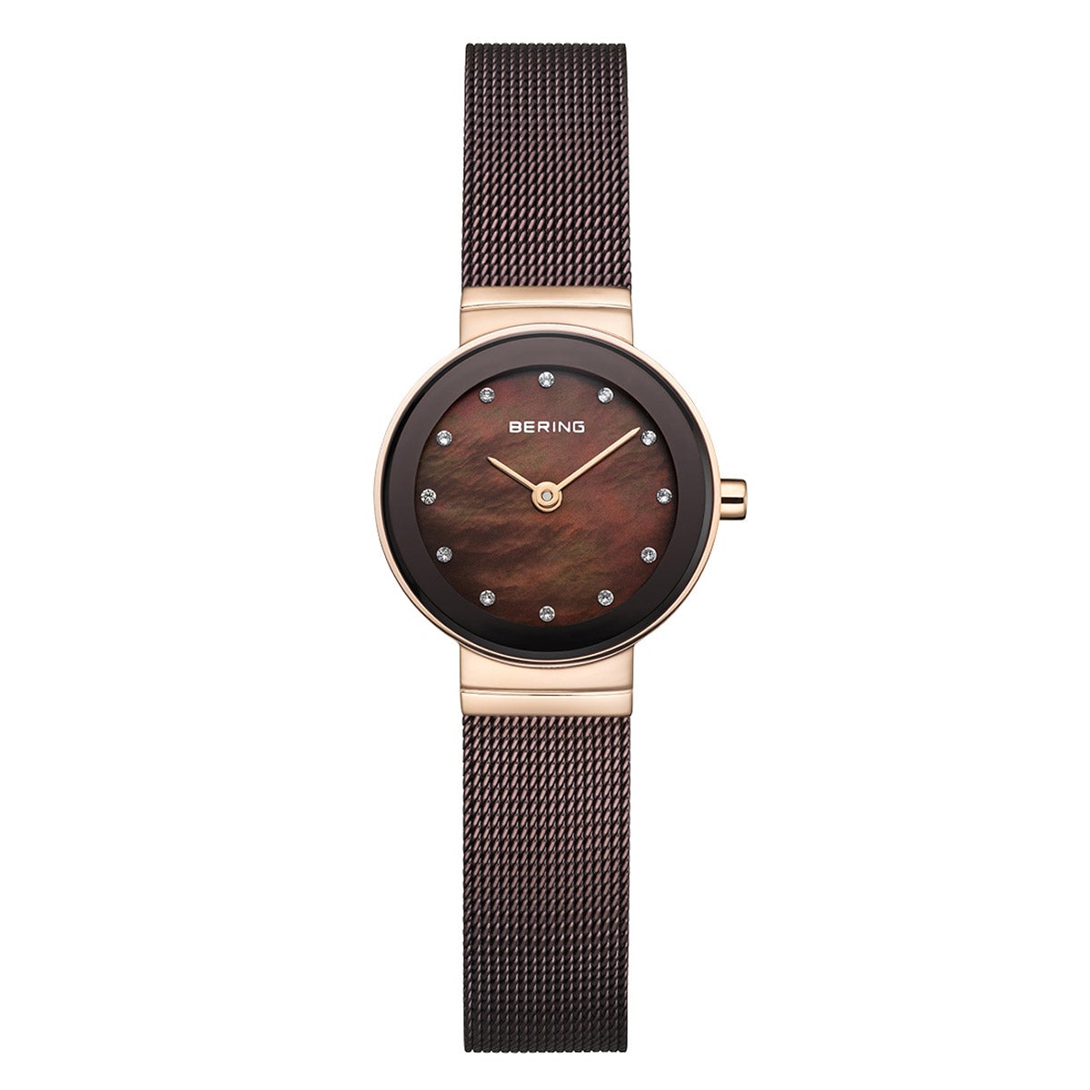 BERING CLASSIC MOTHER OF PEARL & STAINLESS STEEL WOMENS WATCH - Image 1