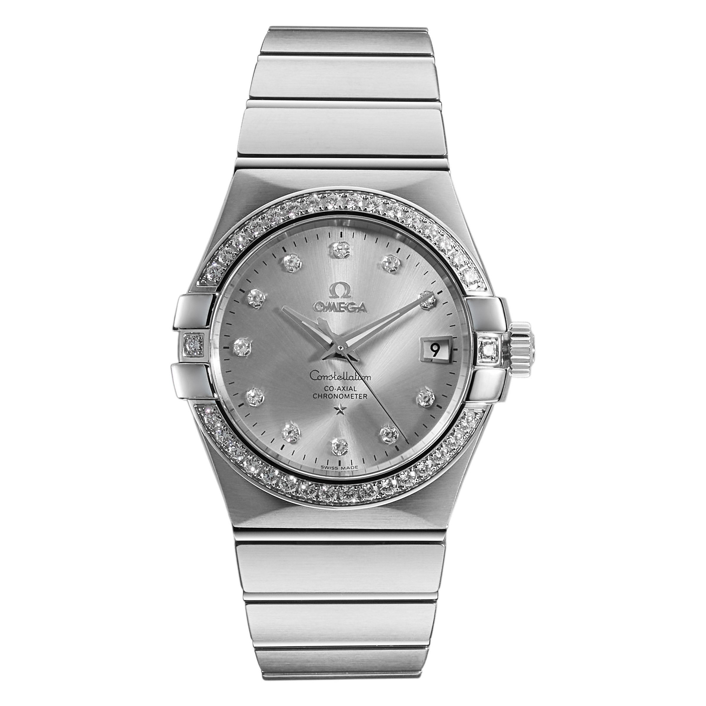 OMEGA CONSTELLATION CO-AXIAL SILVER DIAL LADIES AUTOMATIC WATCH - Image 1