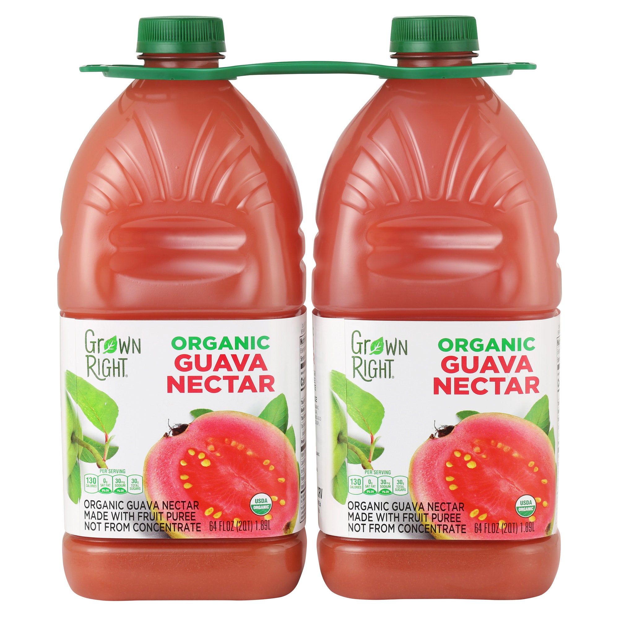 GROWN RIGHT ORGANIC GUAVA NECTAR 2/64 OZ
