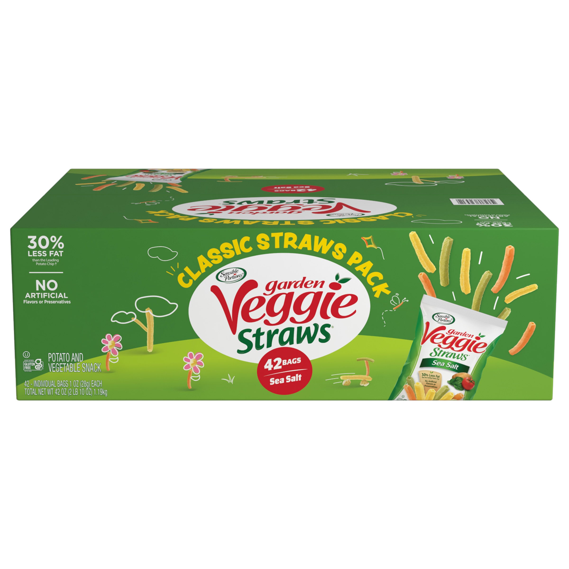 SENSIBLE PORTIONS VEGGIE STRAWS VEND 42CT (3LBS)