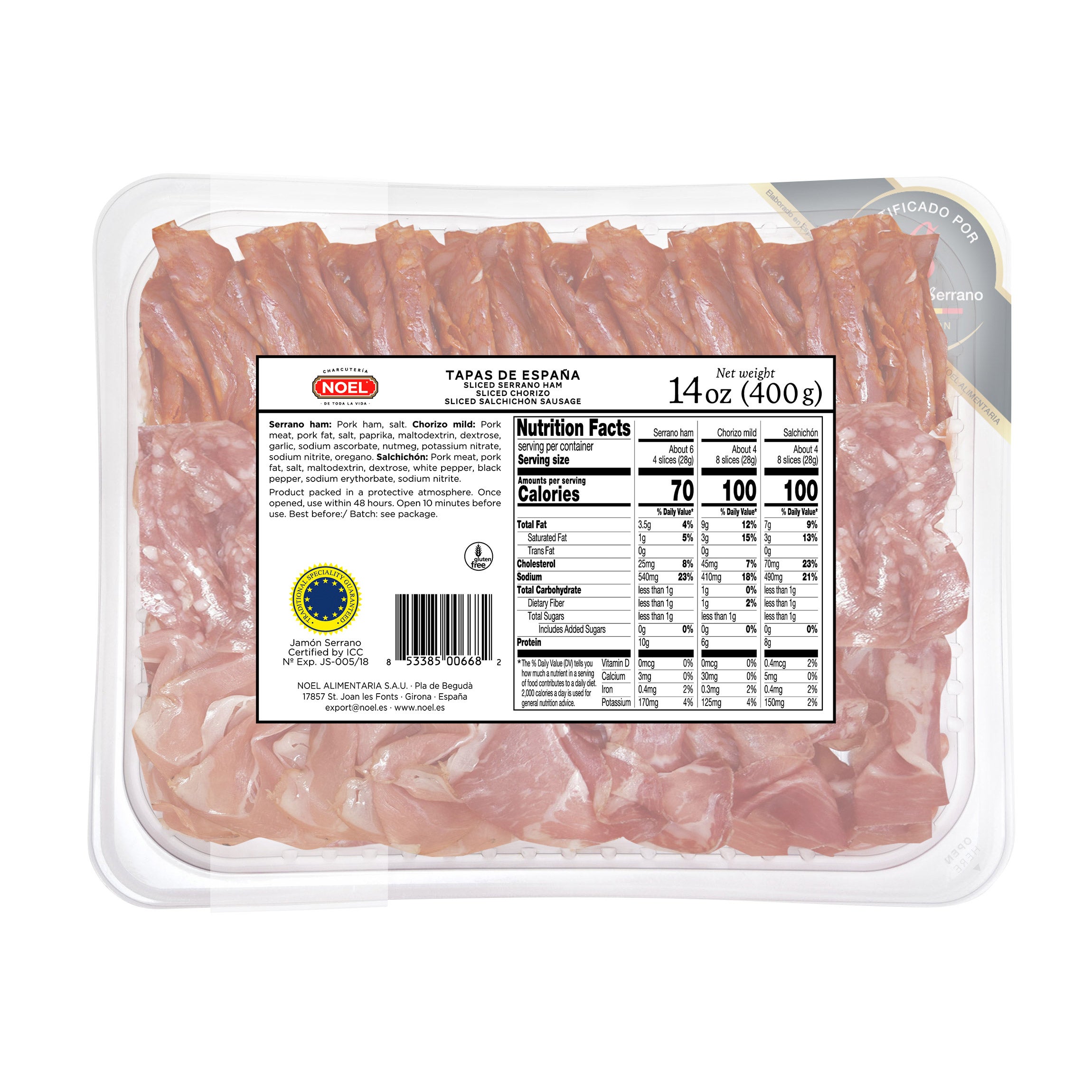 NOEL TAPAS DE ESPANA 14.3 OZ