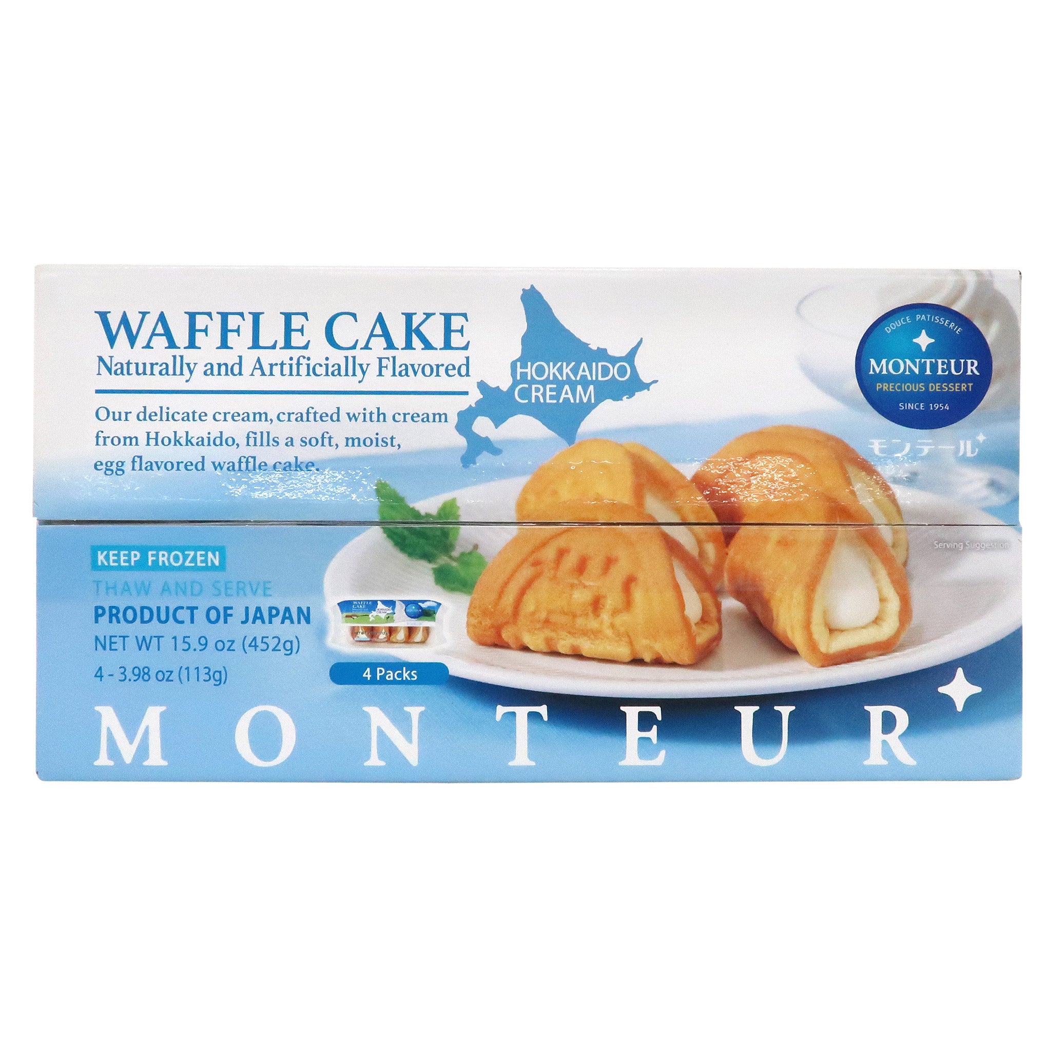 MONTERU HOKKAIDO DESSERT WAFFLES 4 / 4 CT 15.92 OZ
