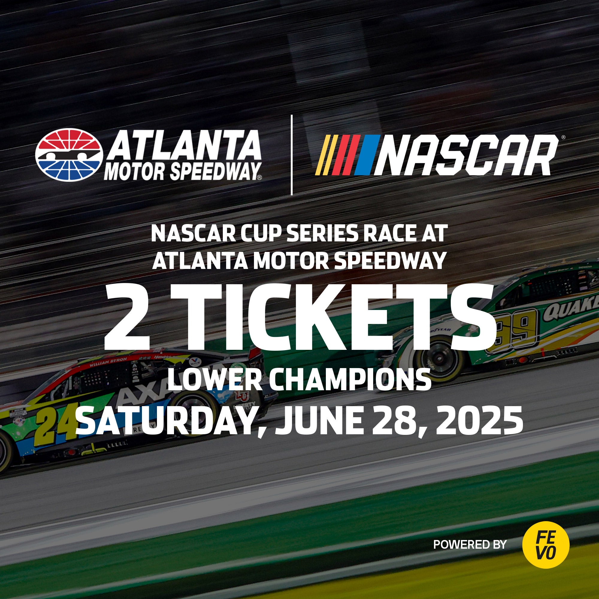 NASCAR CUP ATLANTA 2 LOWER TICKETS ITEM IS NON-REFUNDABLE