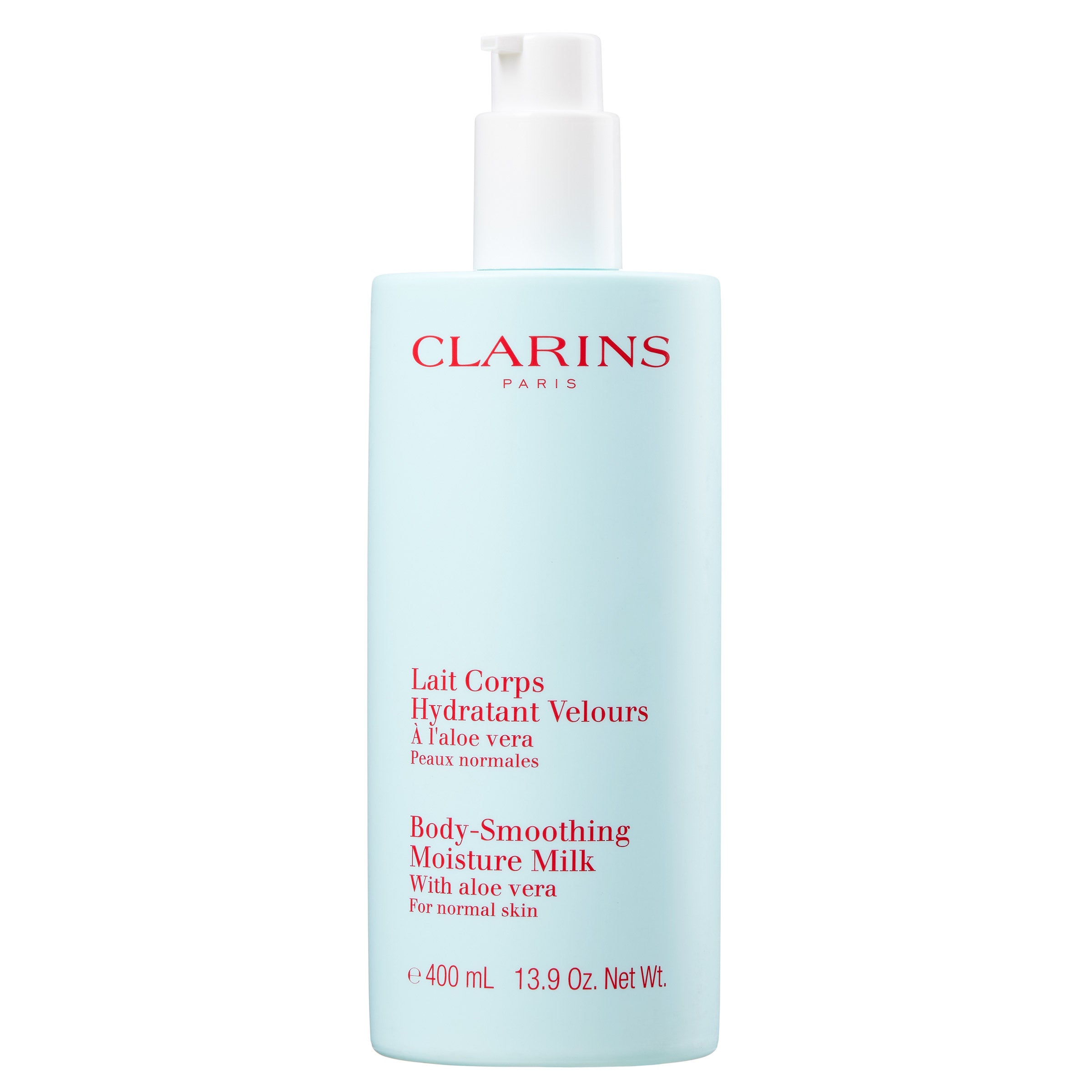 CLARINS BODY-SMOOTHING MOISTURE MILK W ALOE VERA - 13.9 FL OZ